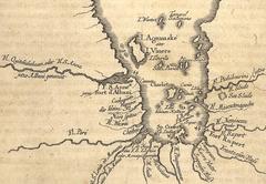 1774 Map of Lower Hudson Bay by  Nicolas Bellin