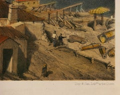 Crimean War lithograph, The Admiralty, Sebastopol