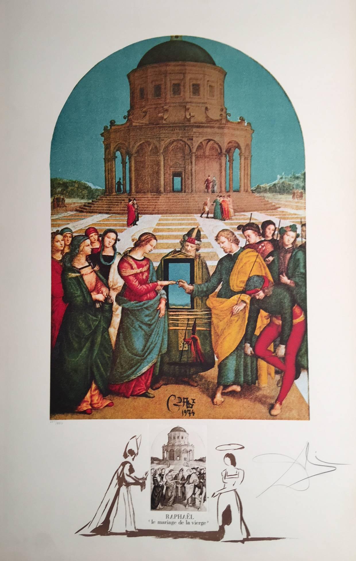 Raphael: Le Mariage de la Vierge by Salvador Dali - Art by Salvador Dalí