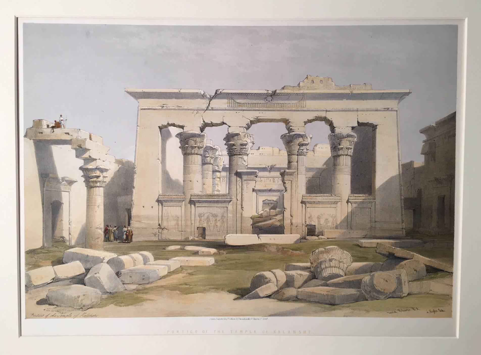 Portico of the Temple of Kalabsha - Print by David Roberts