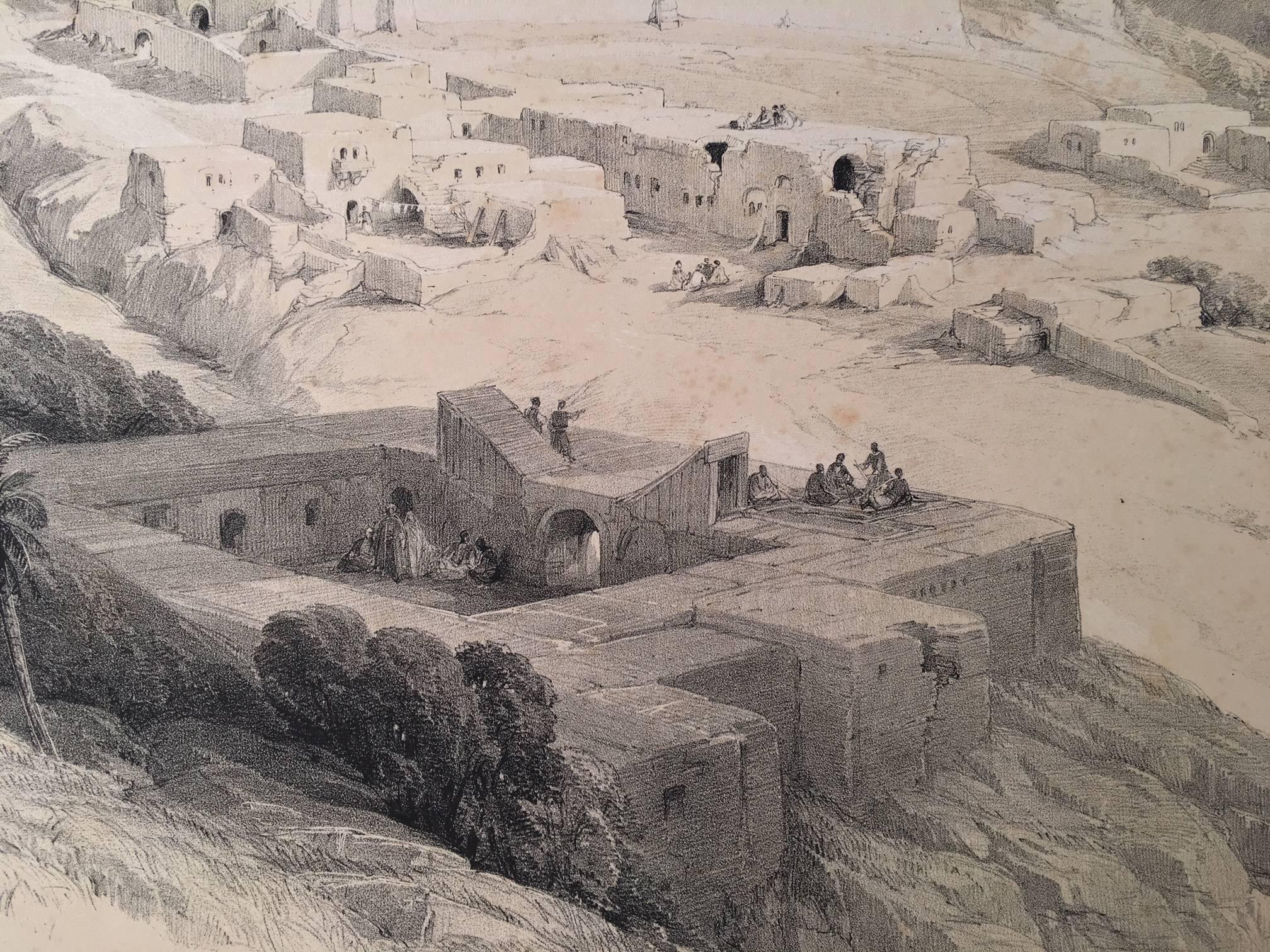 Convent of the Terra Santa Nazareth - Realist Print by David Roberts