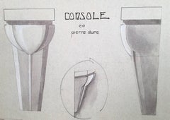 Design for a "Console en Pierre Dure" (Stone Sconce)