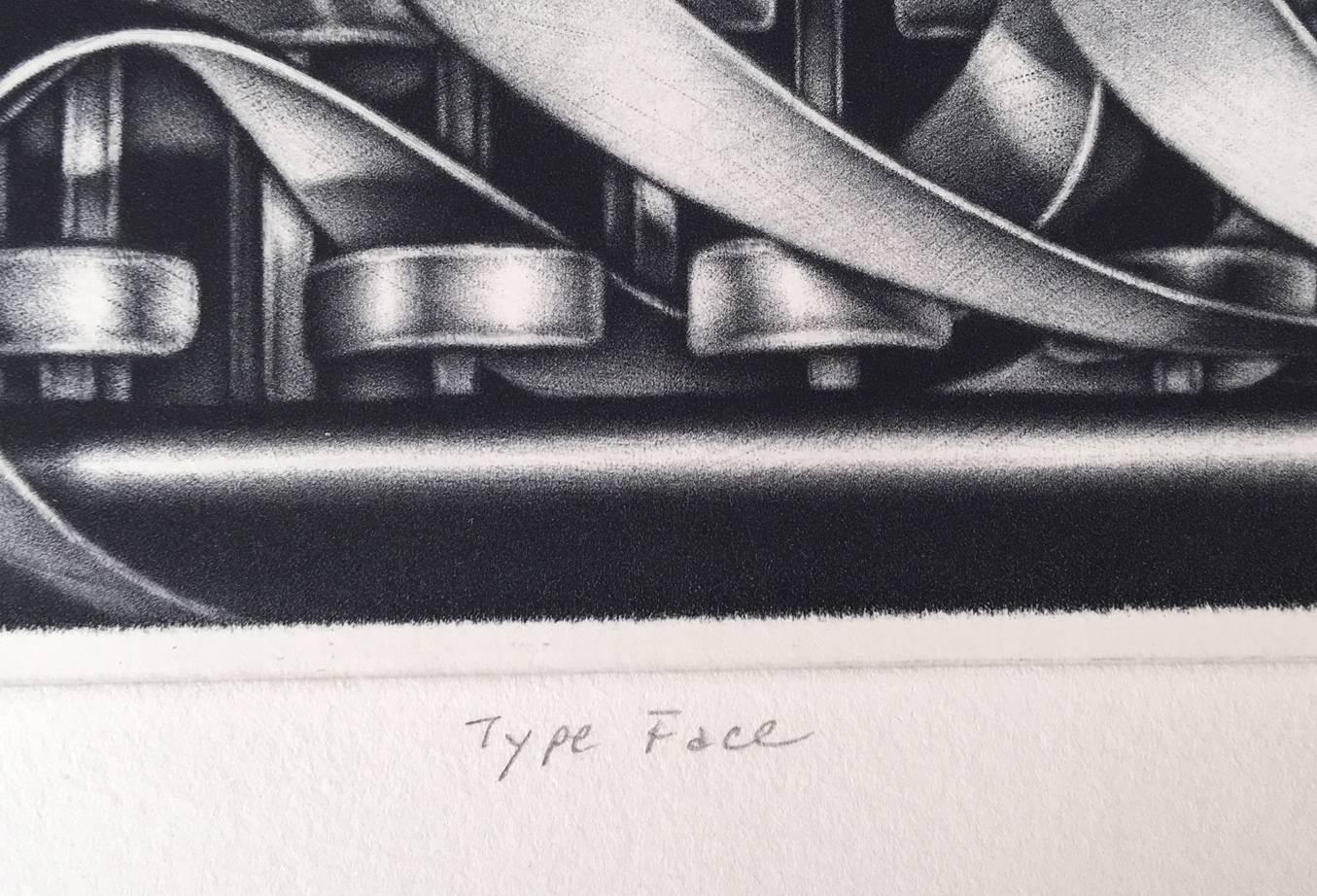 Type Face - Modern Print by Carol Wax