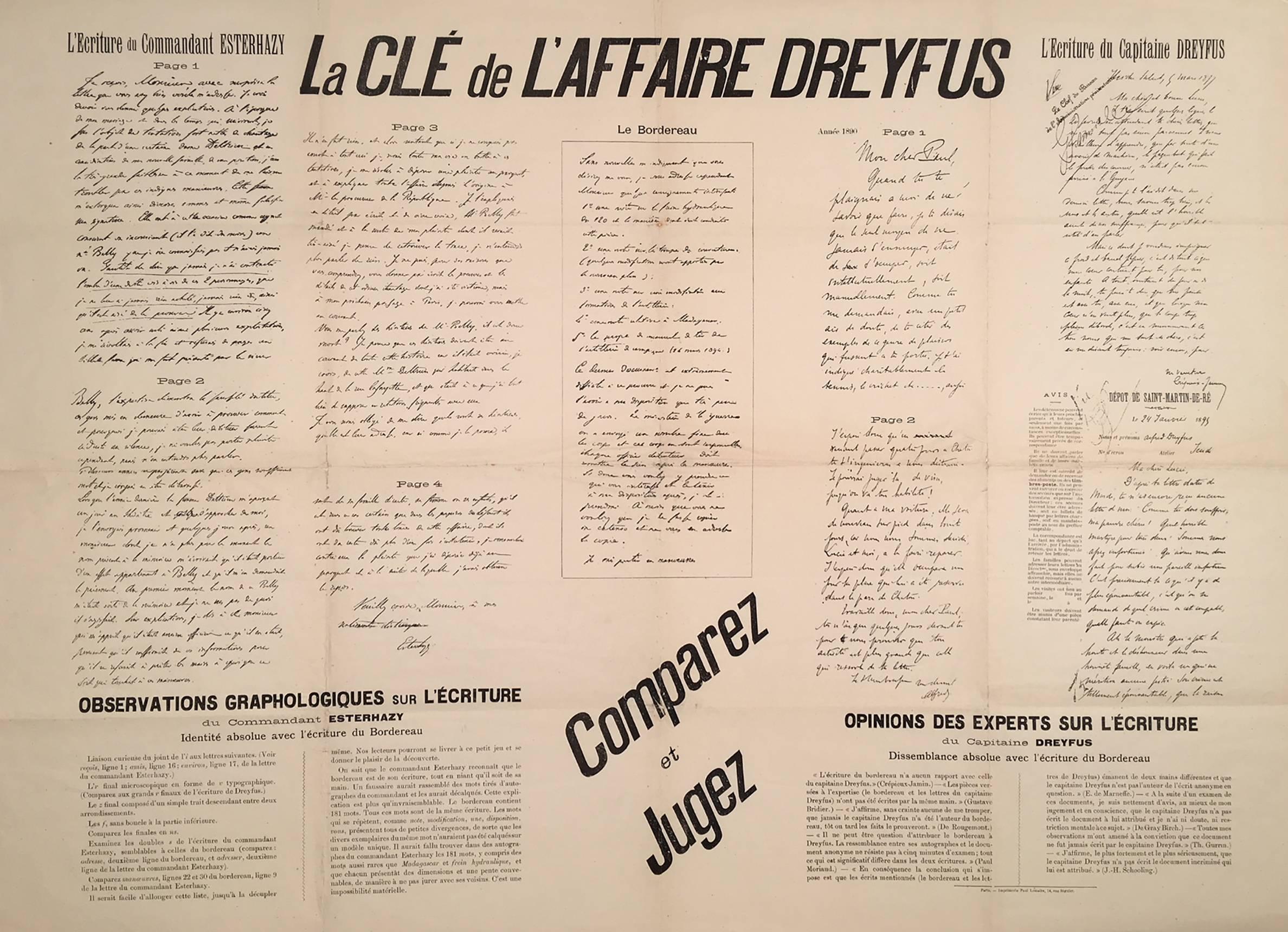 La Clé de L'Affaire Dreyfus  (The Decisive Evidence in the Dreyfus Affaire)