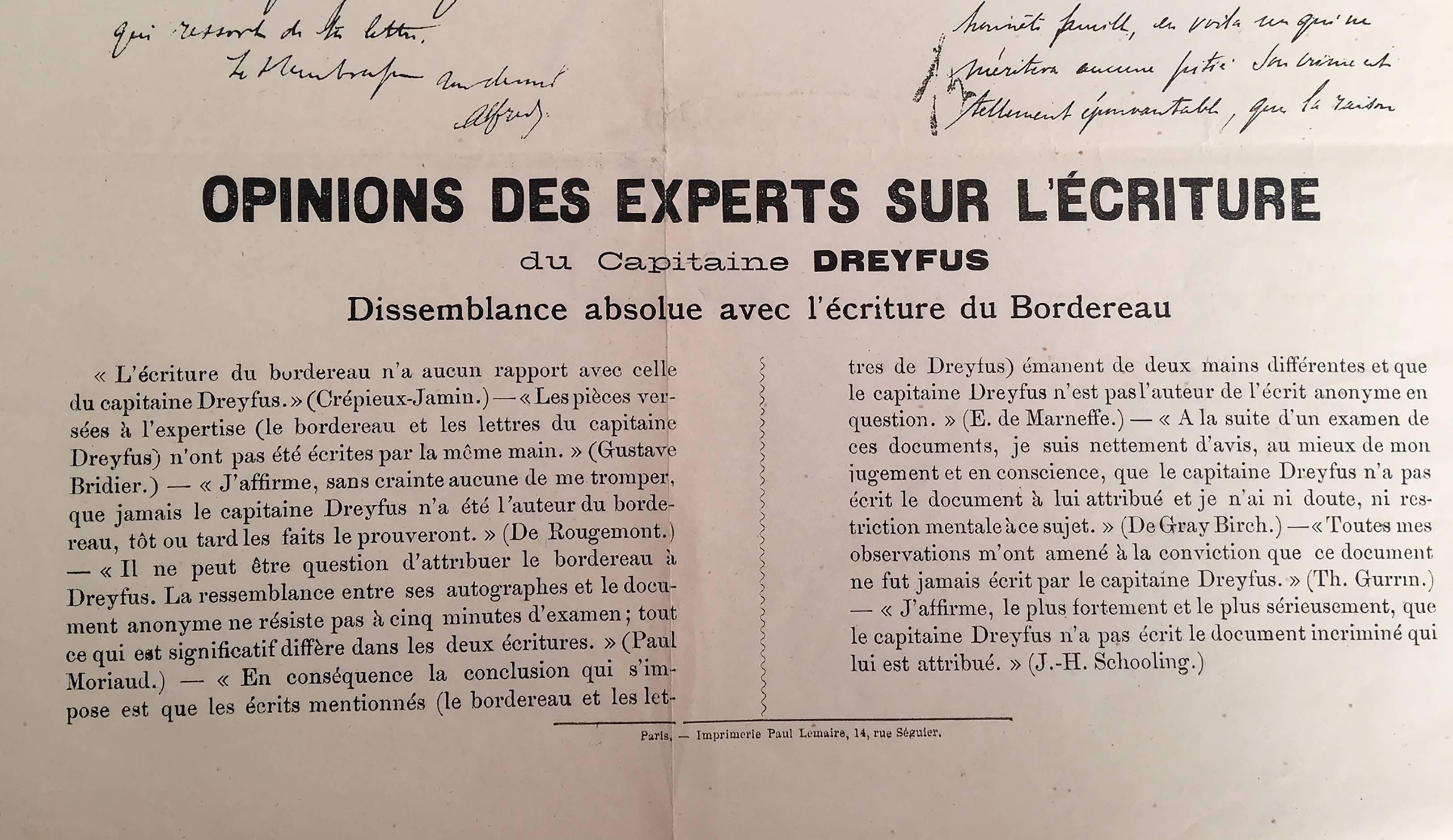 La Clé de L'Affaire Dreyfus  (The Decisive Evidence in the Dreyfus Affaire) For Sale 4