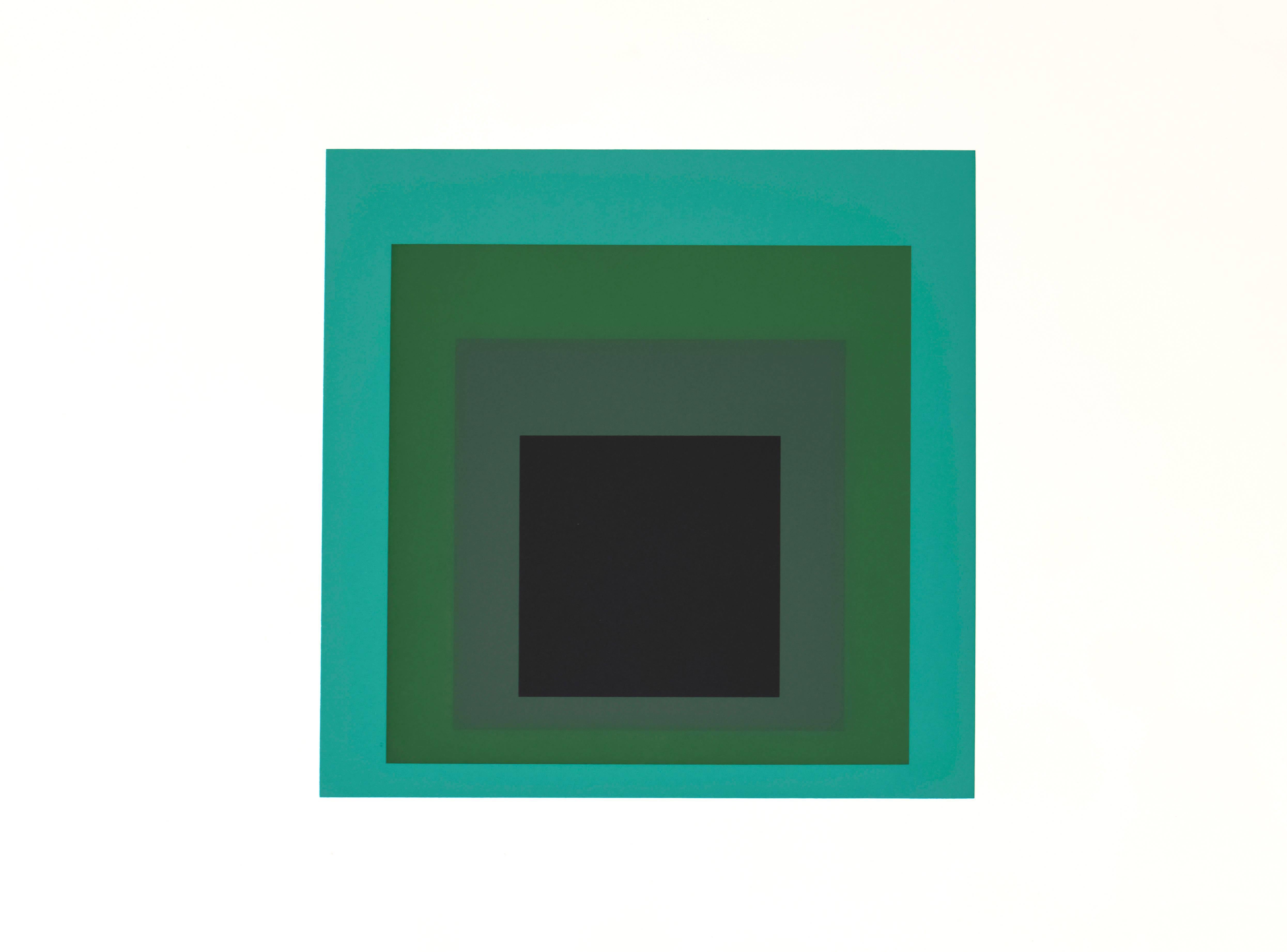 Josef Albers Abstract Print - Formulation : Articulation, Portfolio II, Folder 13 (A)