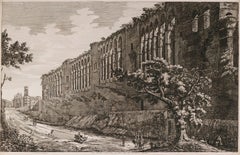 The City Wall of Rome near the Celimontana Gate