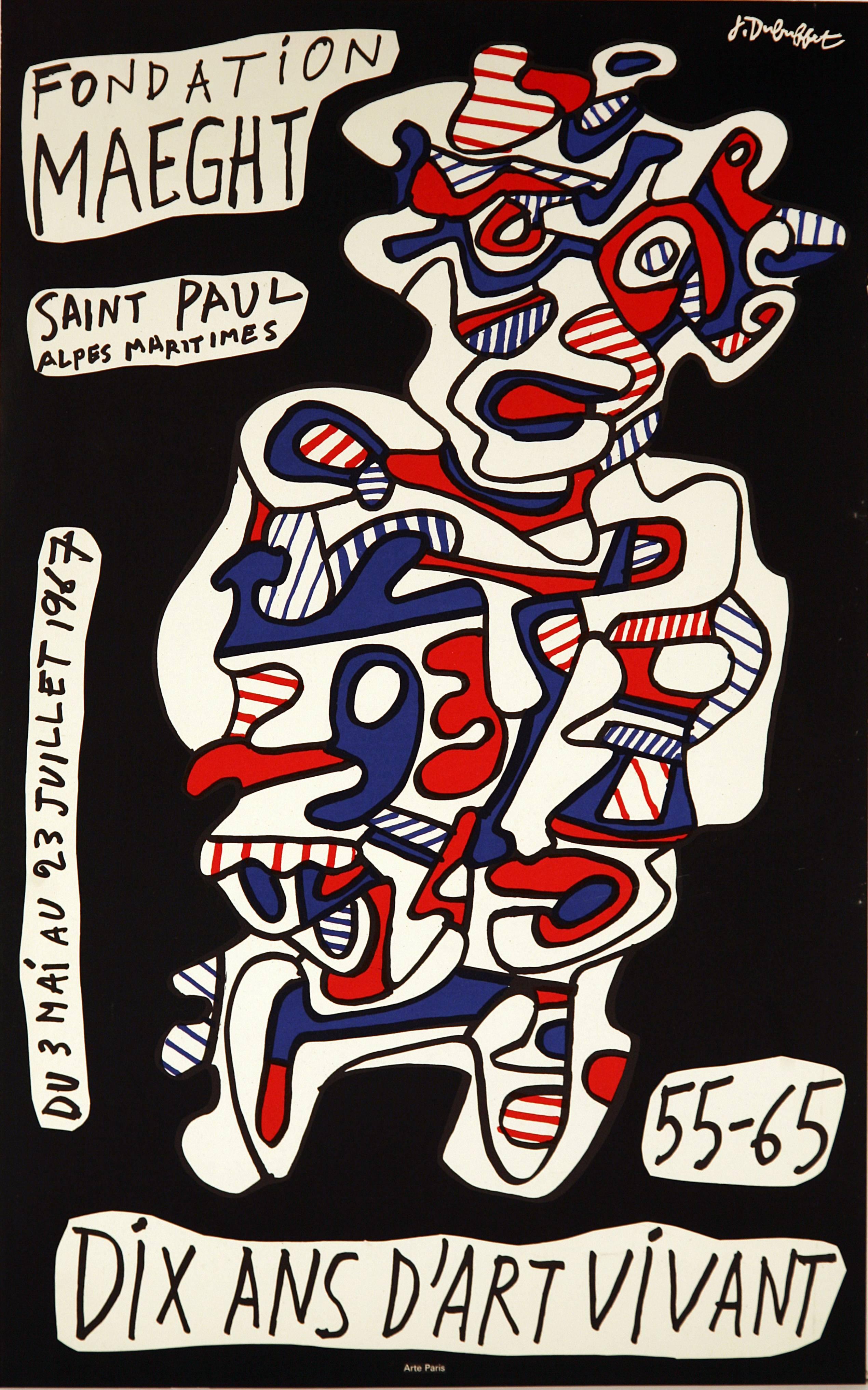 Jean Dubuffet Figurative Print - Art Brut Poster