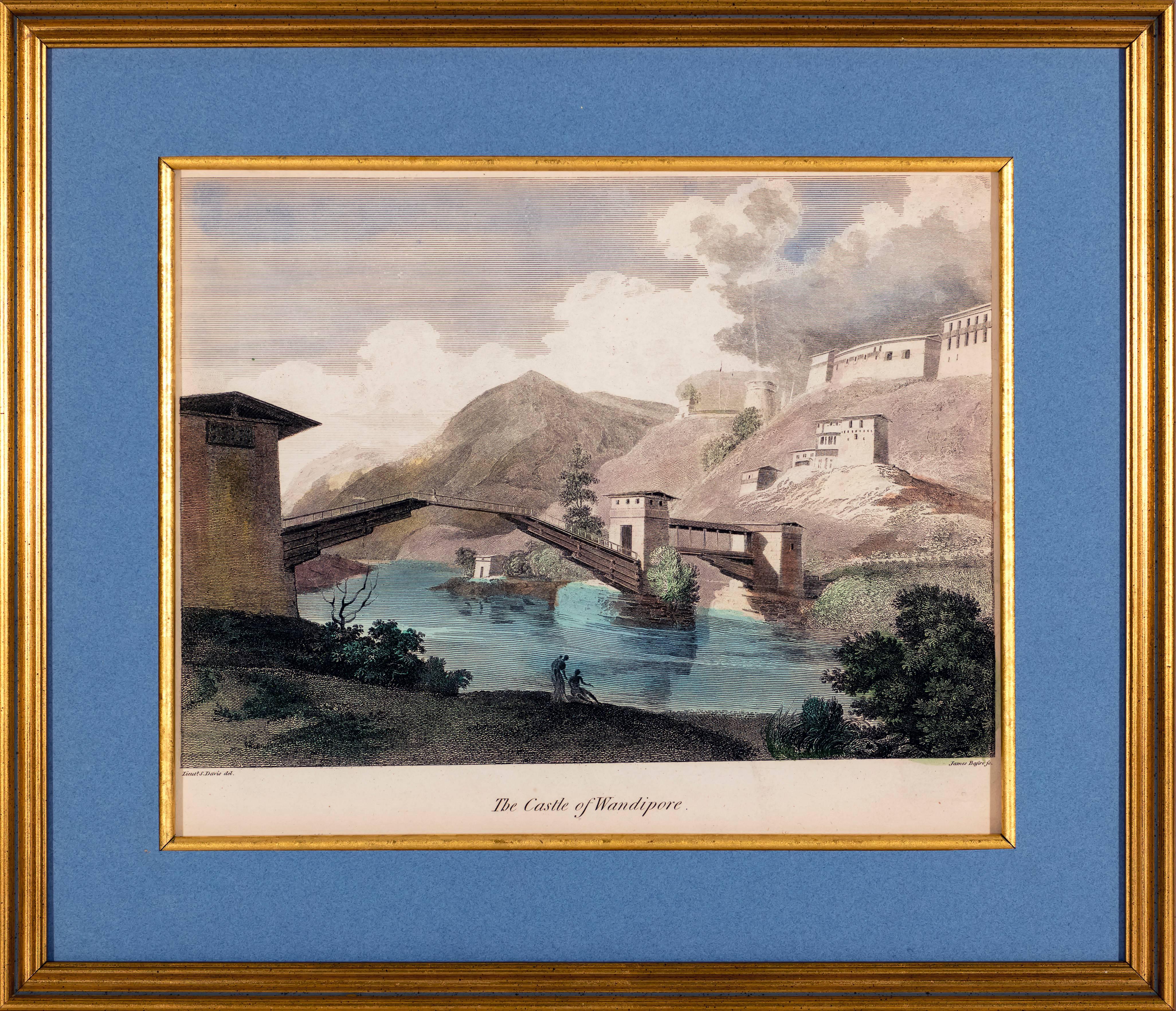 Samuel Davis Landscape Print - The Castle of Wandipore, Tibet
