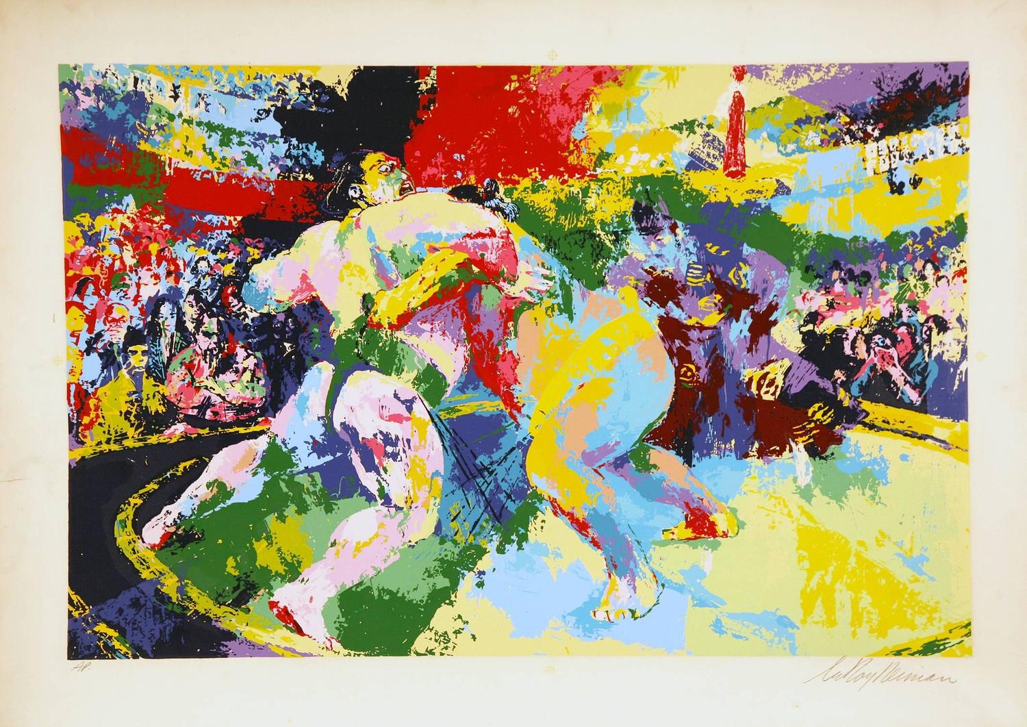 Leroy Neiman Sumo Wrestlers For Sale at 1stdibs