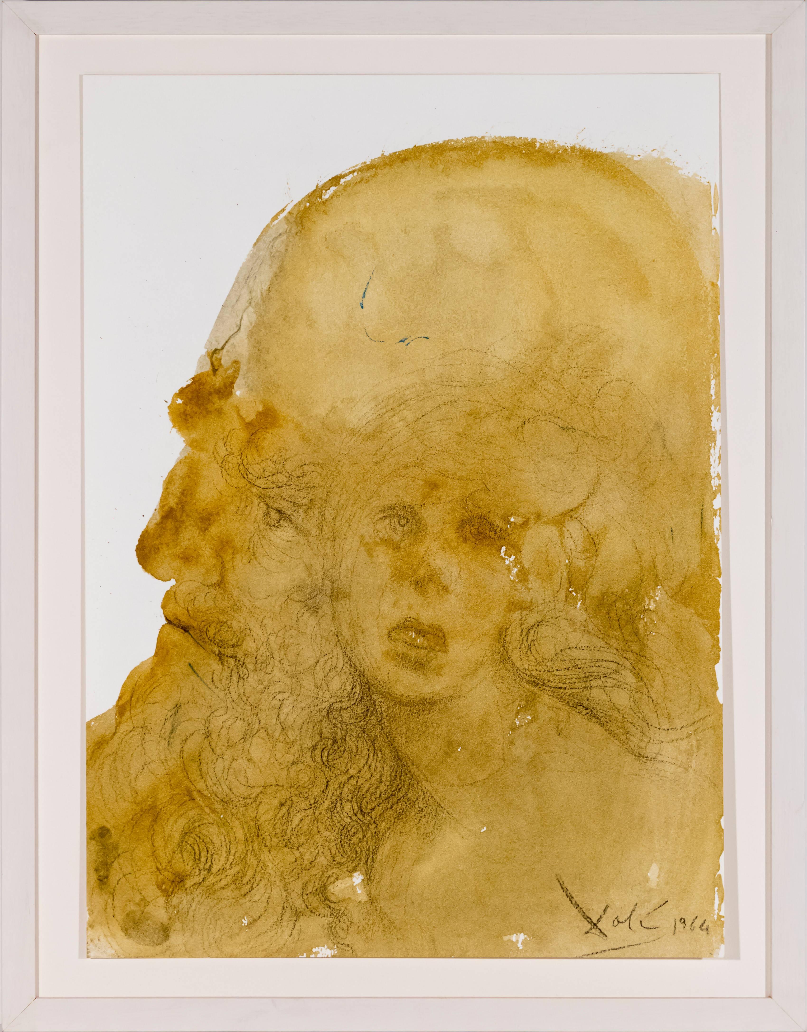 Salvador Dalí Portrait Print - Assuerus Falls in Love with Esther - Assueres adamavit Esther (Esther 2:17)