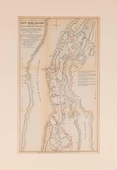 Antique Historic British Map of Fort Washington 