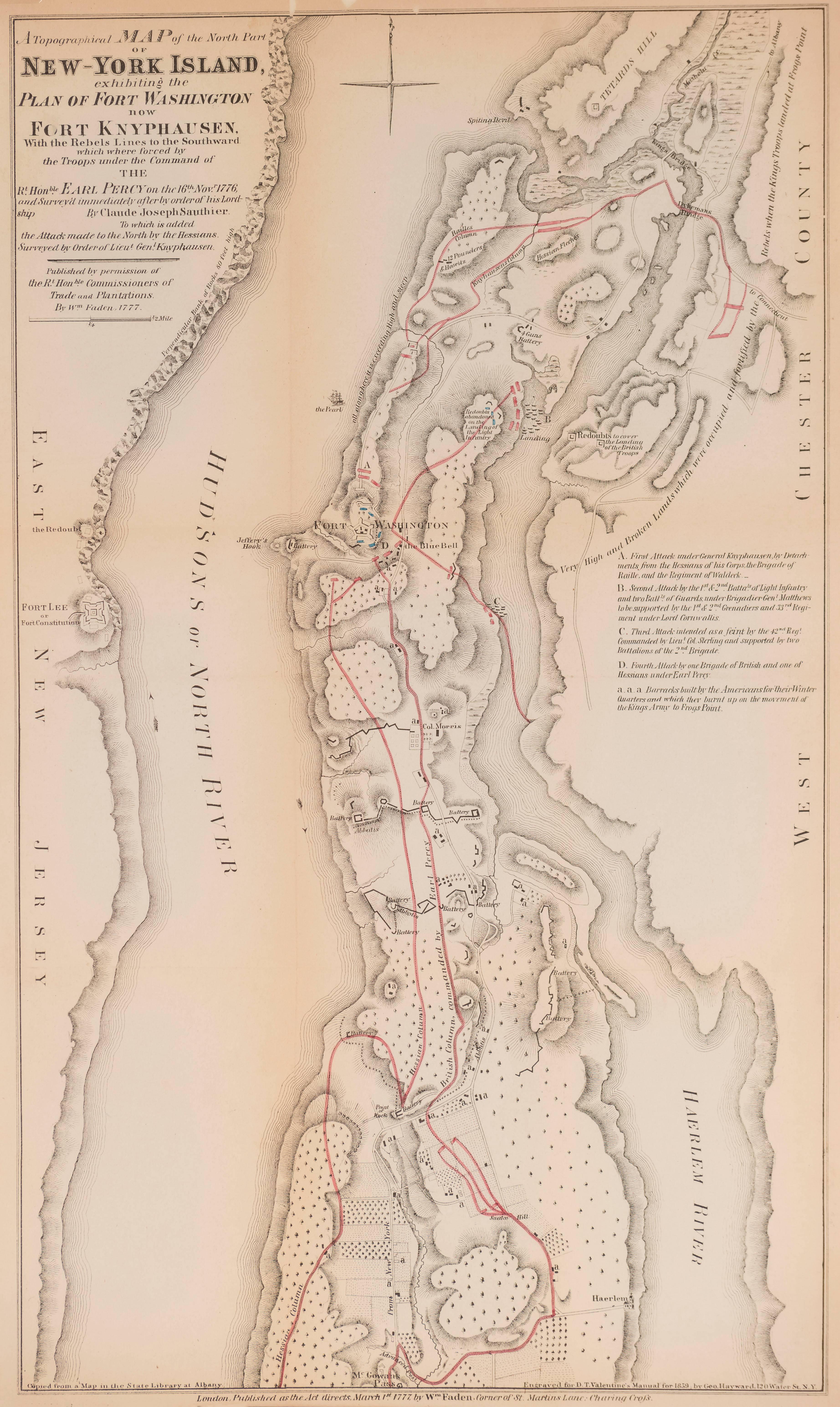 battle of fort washington map