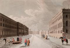 February, View of the Marble Palace in the Grand Millione St. Petersburgh