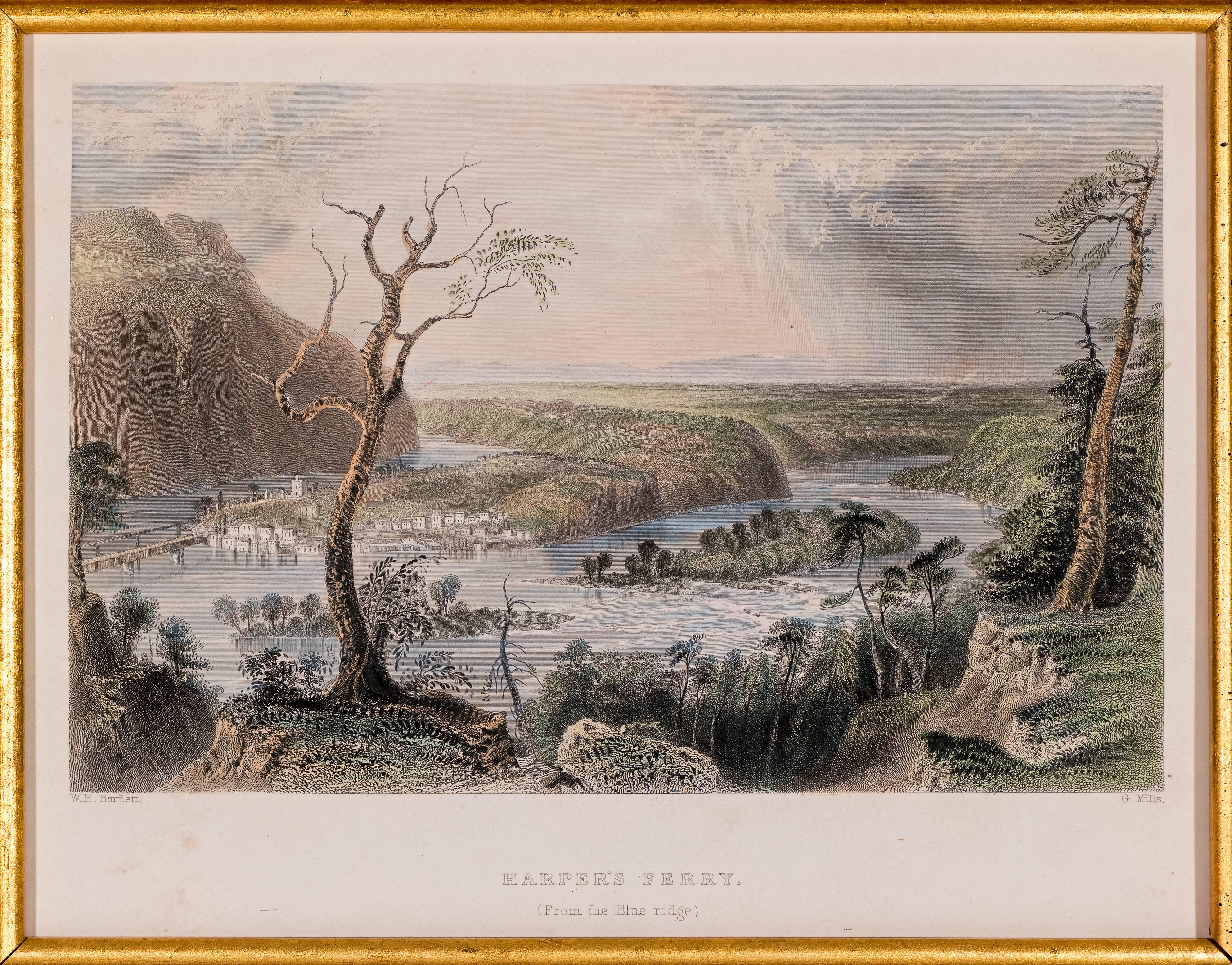 Harper's Ferry from the Blue Ridge - Print by W. H. Bartlett