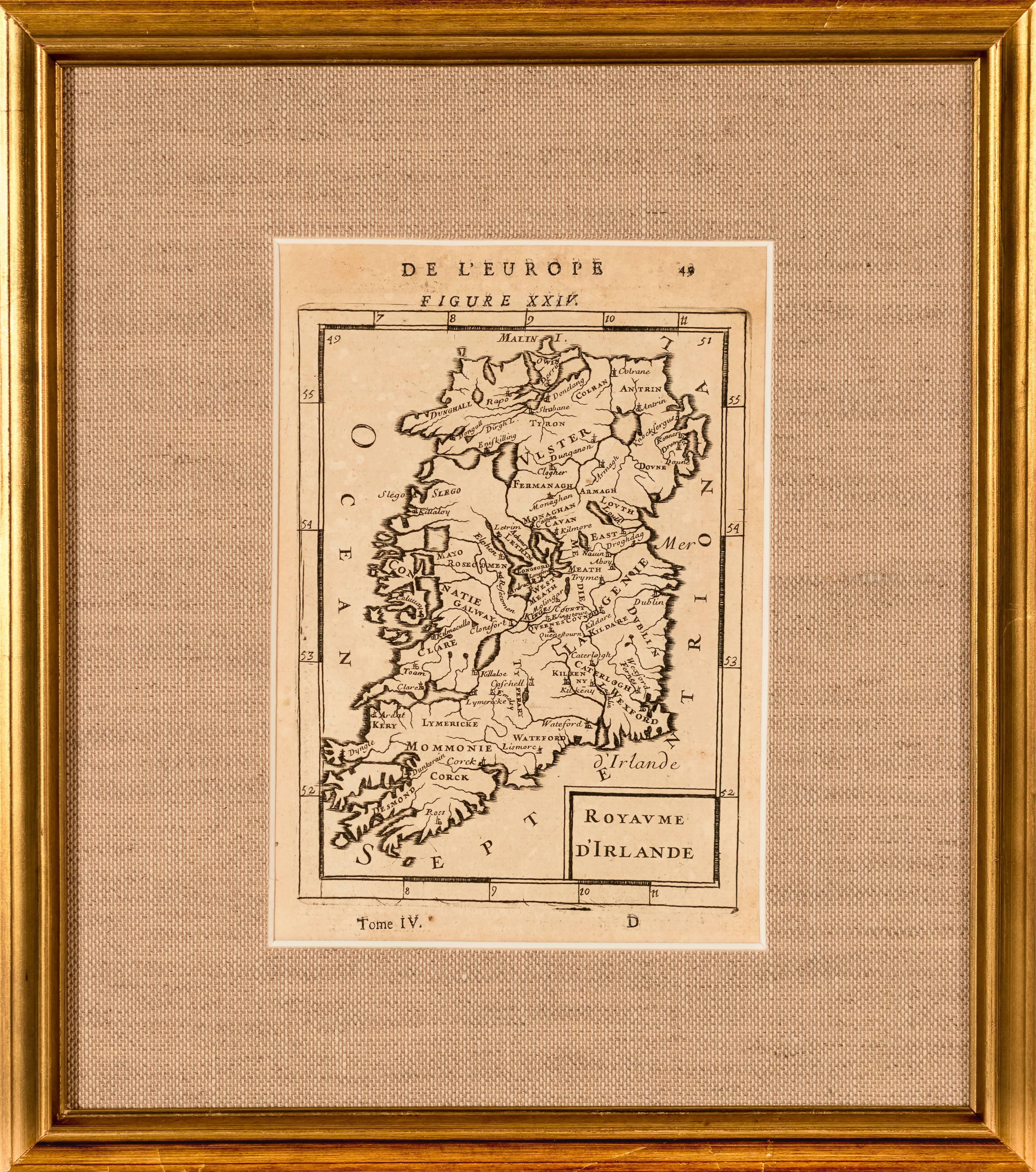 Alain Manesson Mallet Print - Map of Ireland