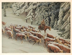 Cattle Drive in Winter