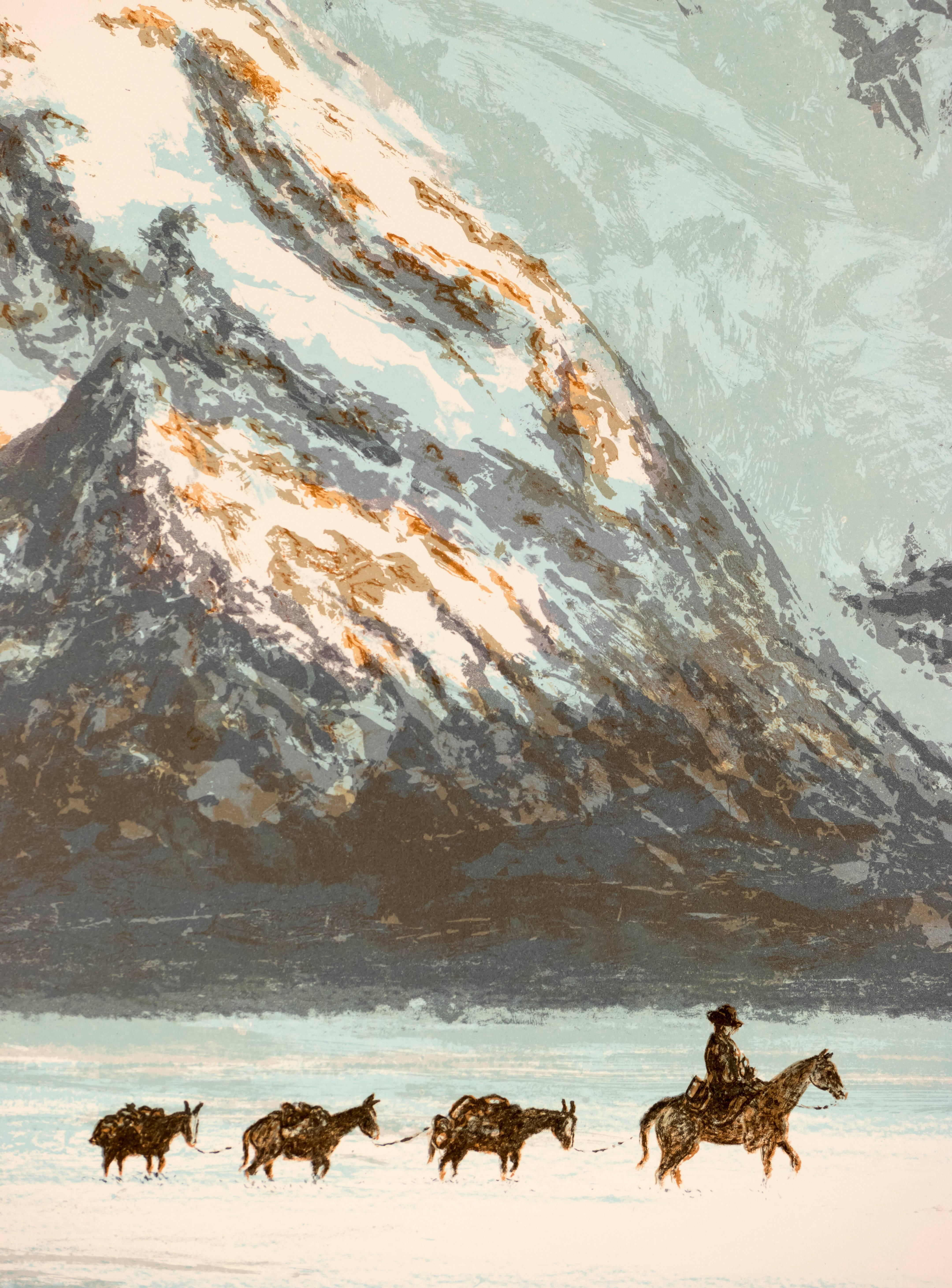 Mountain Trail  - Print by H. Aswing