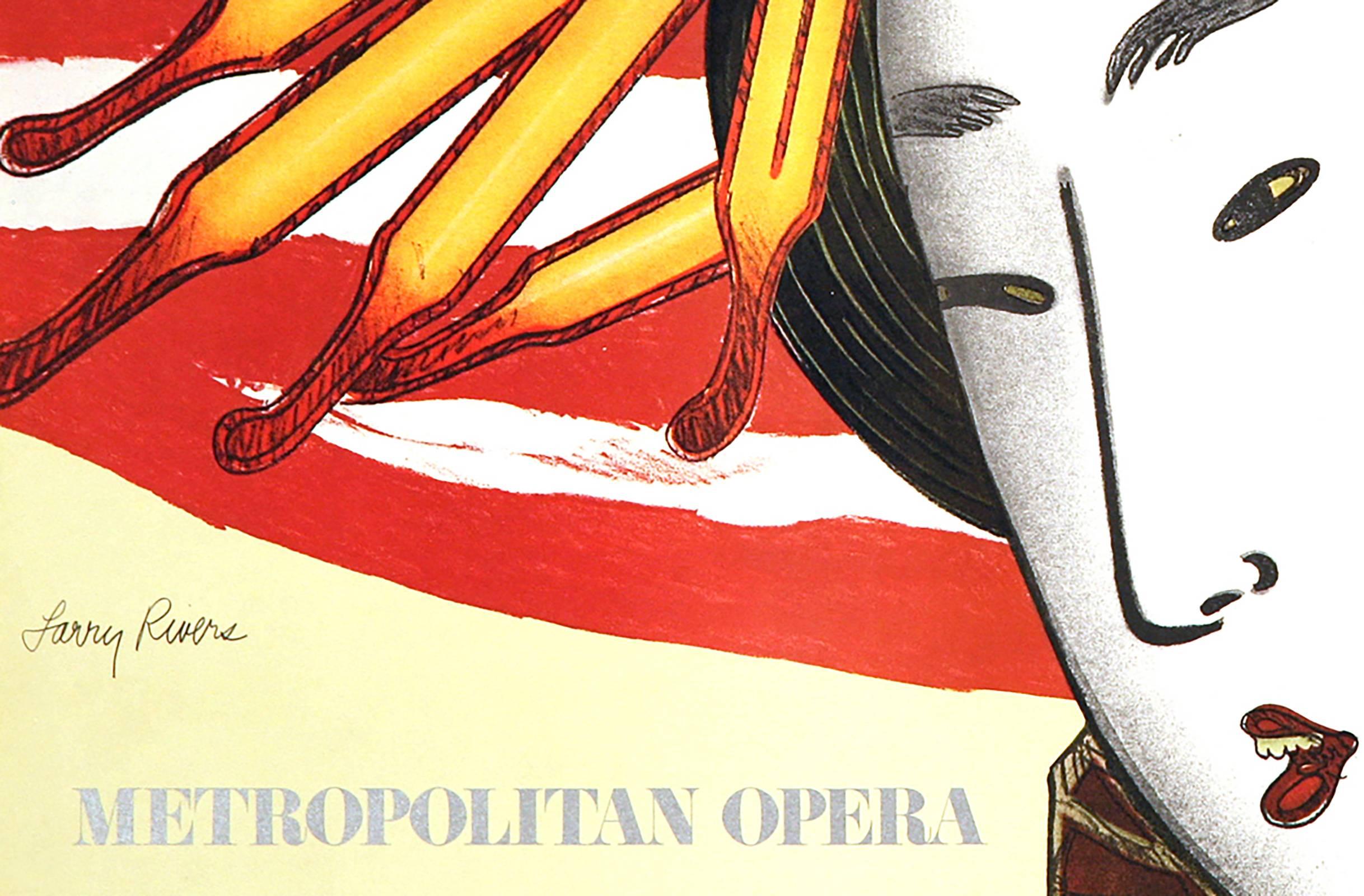Madama Butterfly Met Opera Poster - Print by Larry Rivers