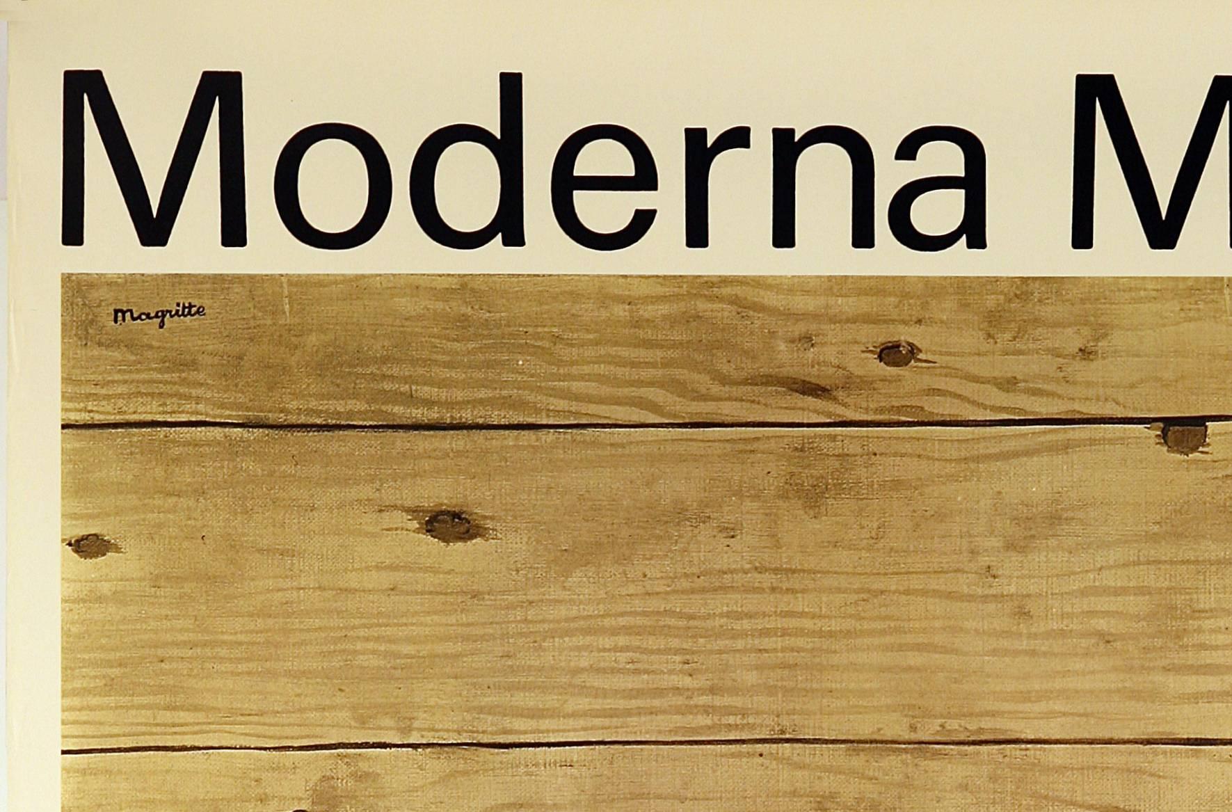 Moderna Museet:: Ausstellungsplakat – Print von (after) René Magritte