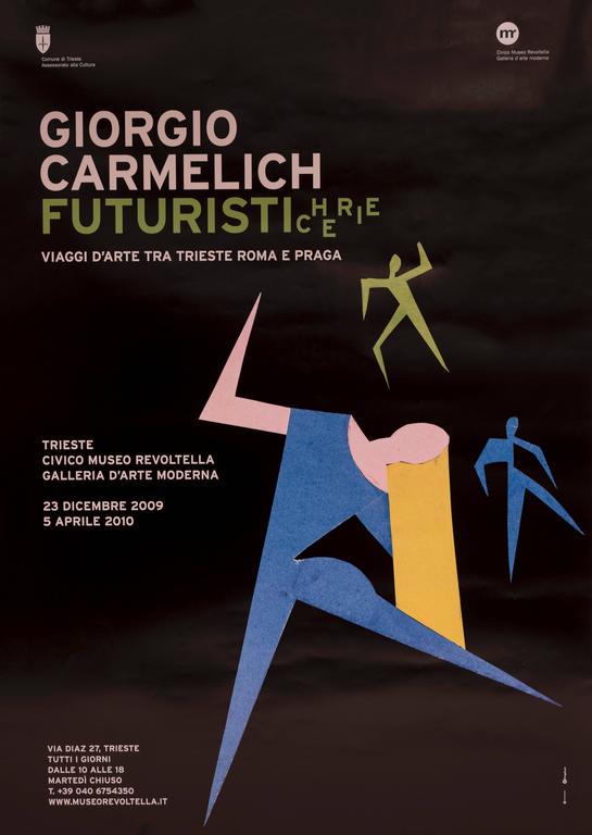 Giorgio Carmelich - Futurist Exhibition Poster For Sale at 1stDibs