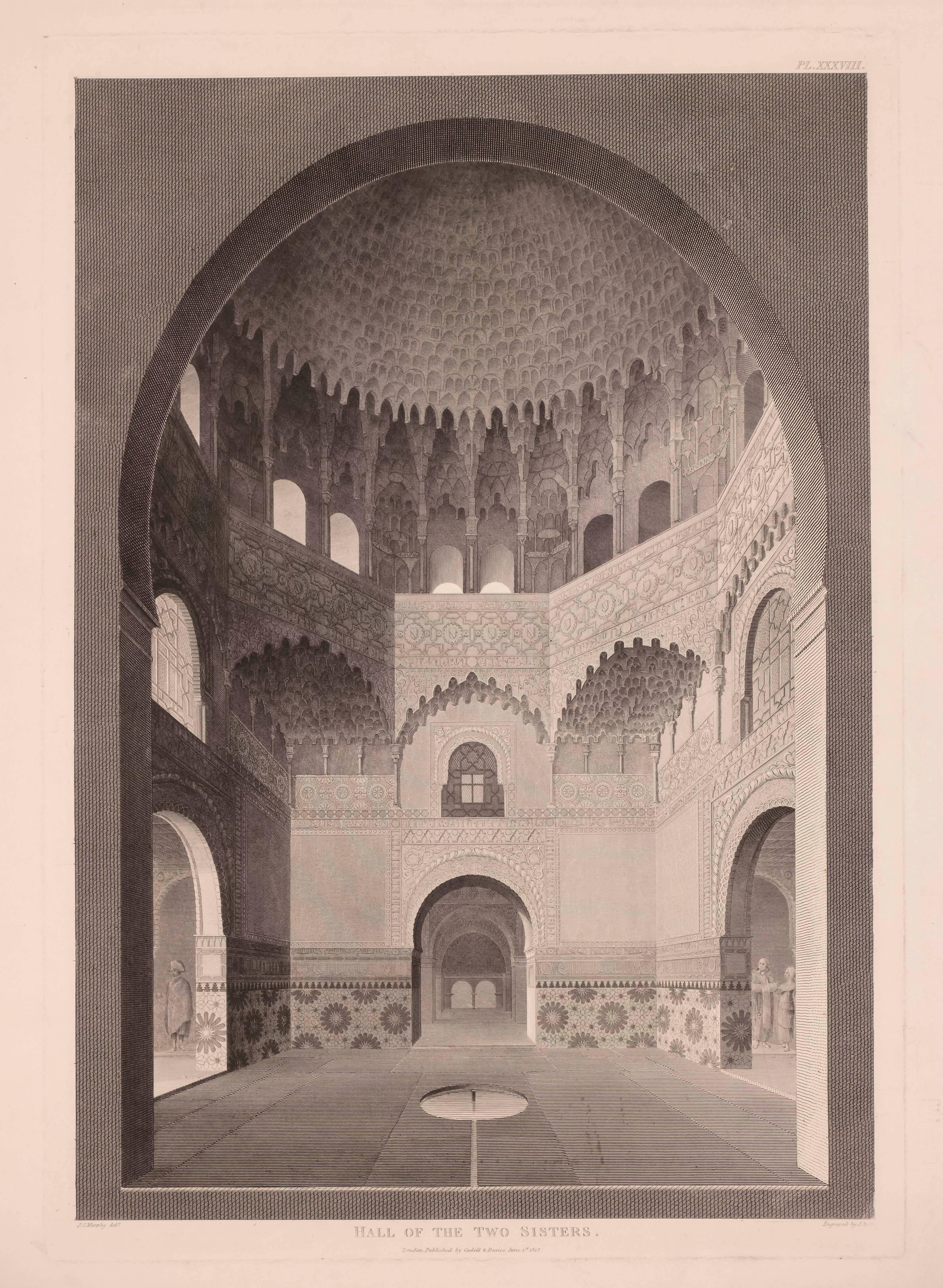 J. C. Murphy Interior Print - Hall of the Two Sisters