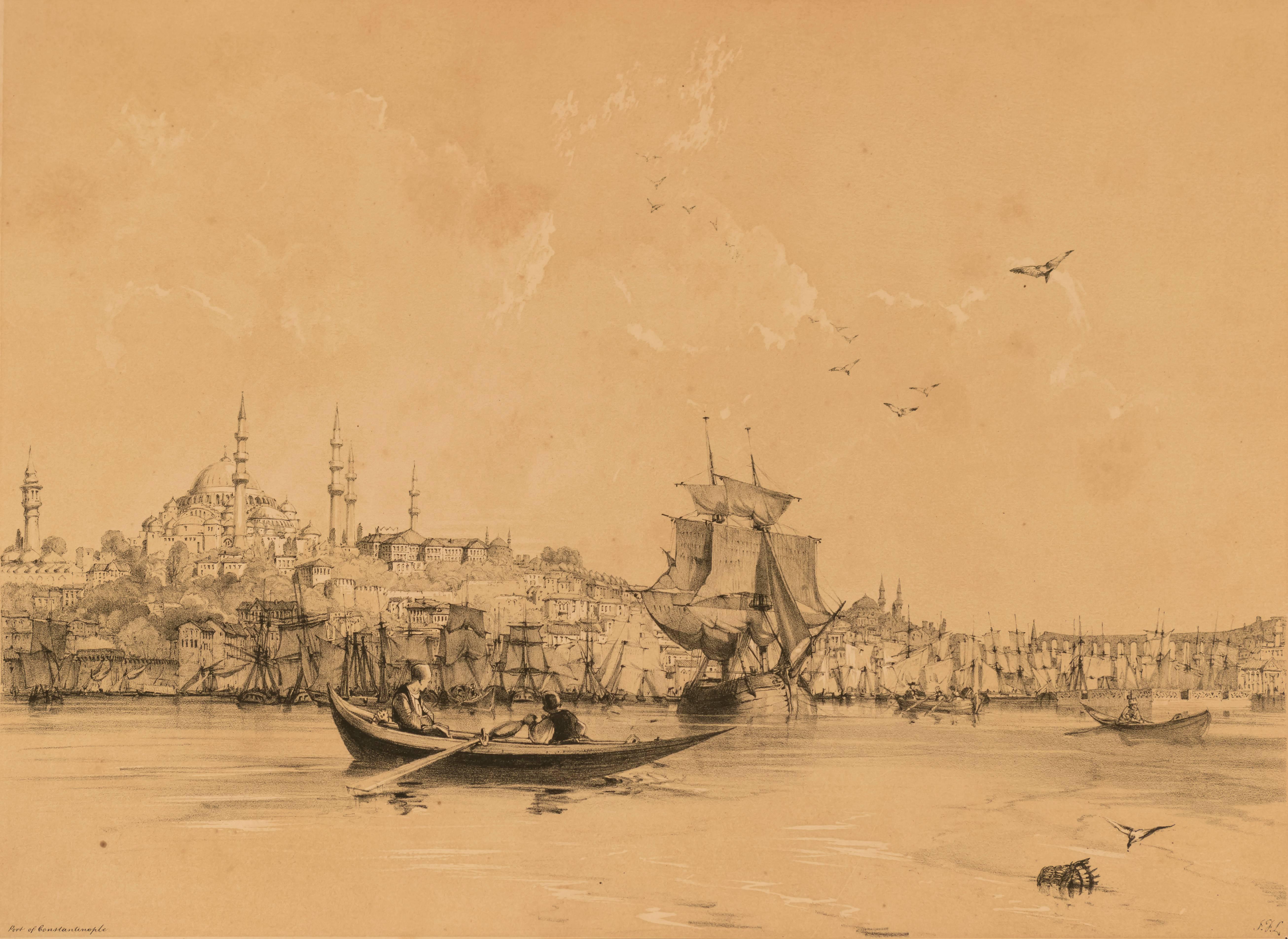 Port of Constantinople - Print by John Frederick Lewis