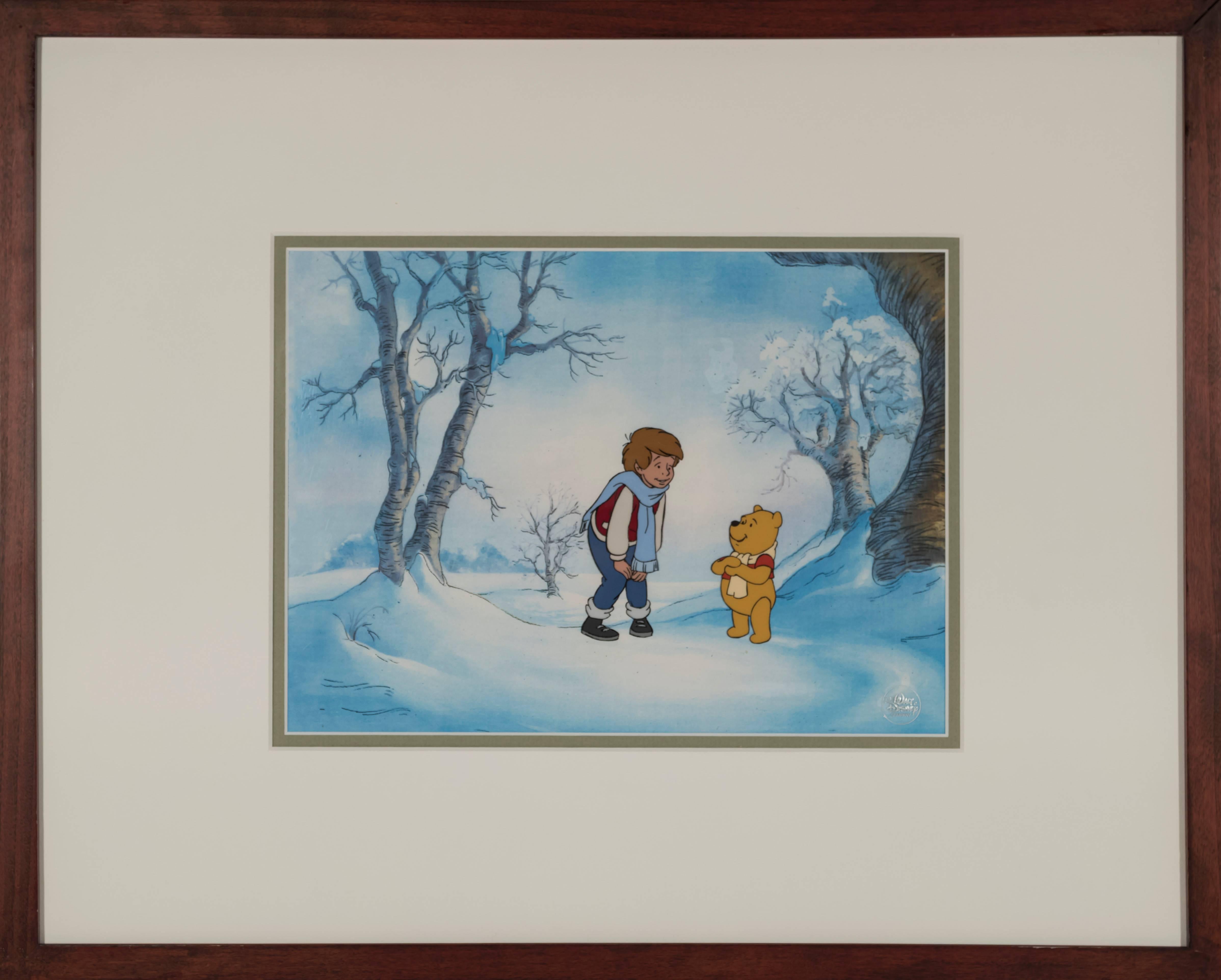Walt Disney Figurative Painting - Christopher Robin and Winnie the Pooh