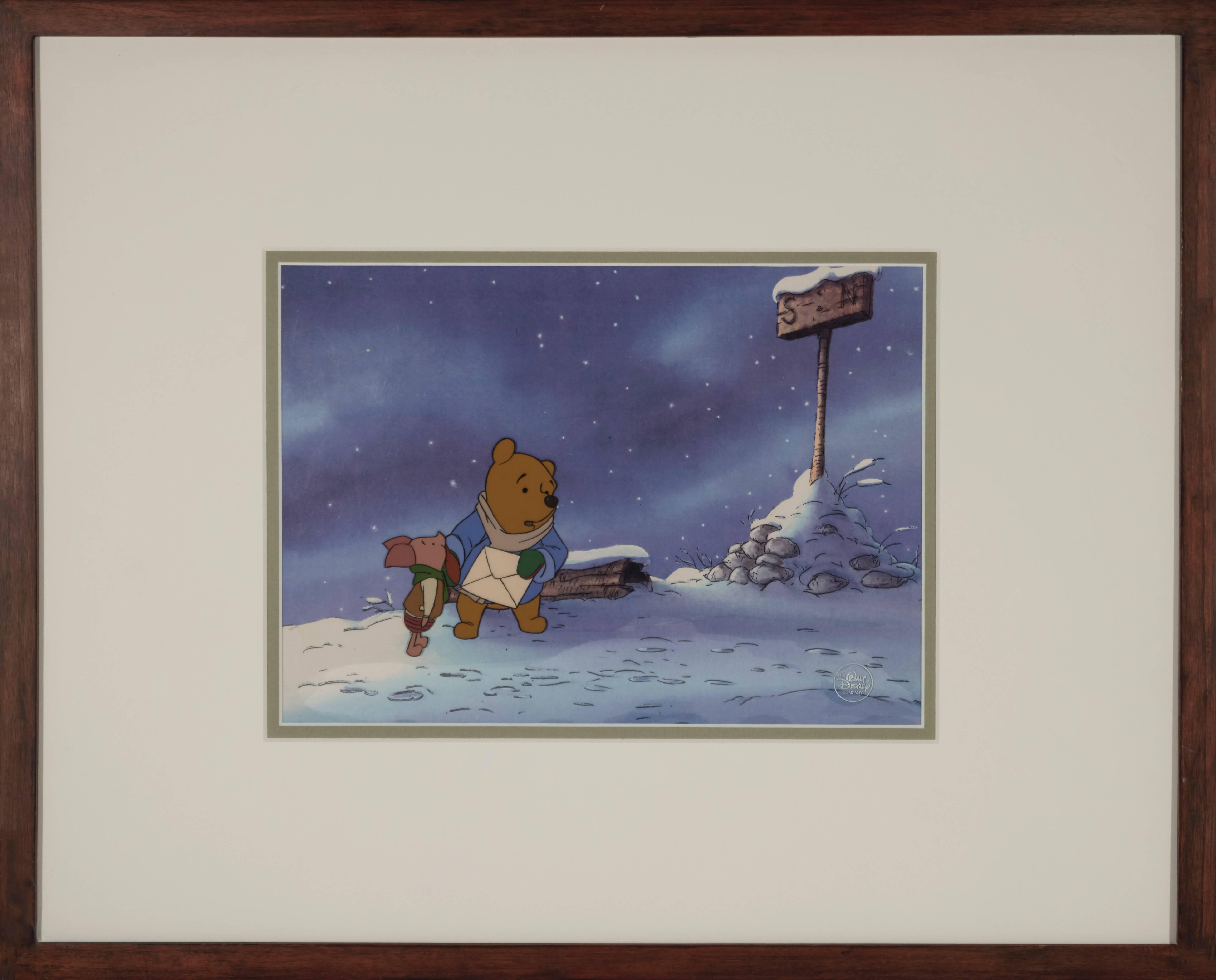 Walt Disney Animal Painting - Winnie the Pooh and Piglet 