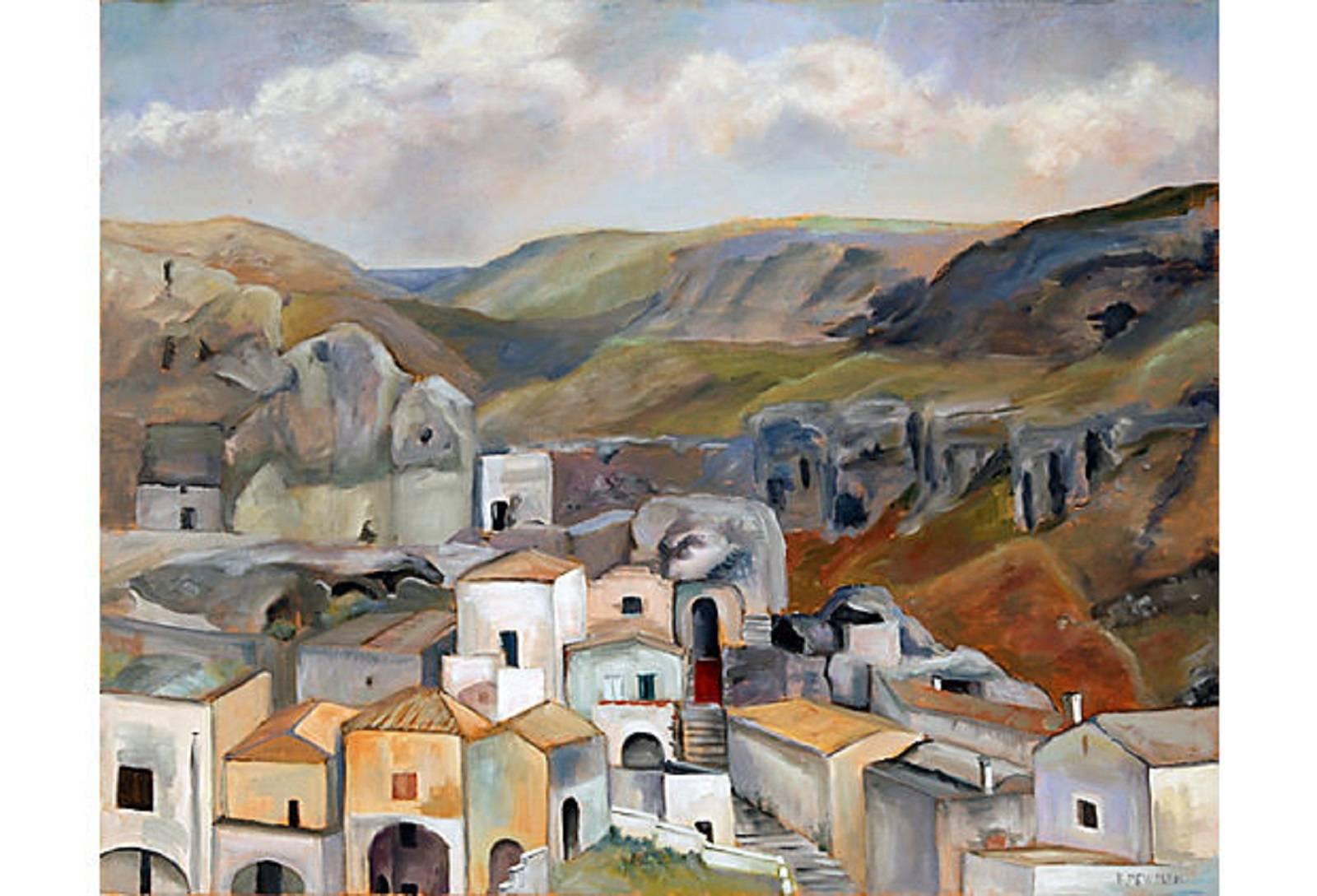 Rachel Newman Landscape Painting - Matera in Puglia