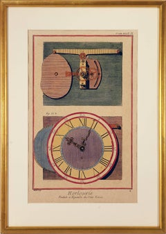 Clock with Internal Winding Gear