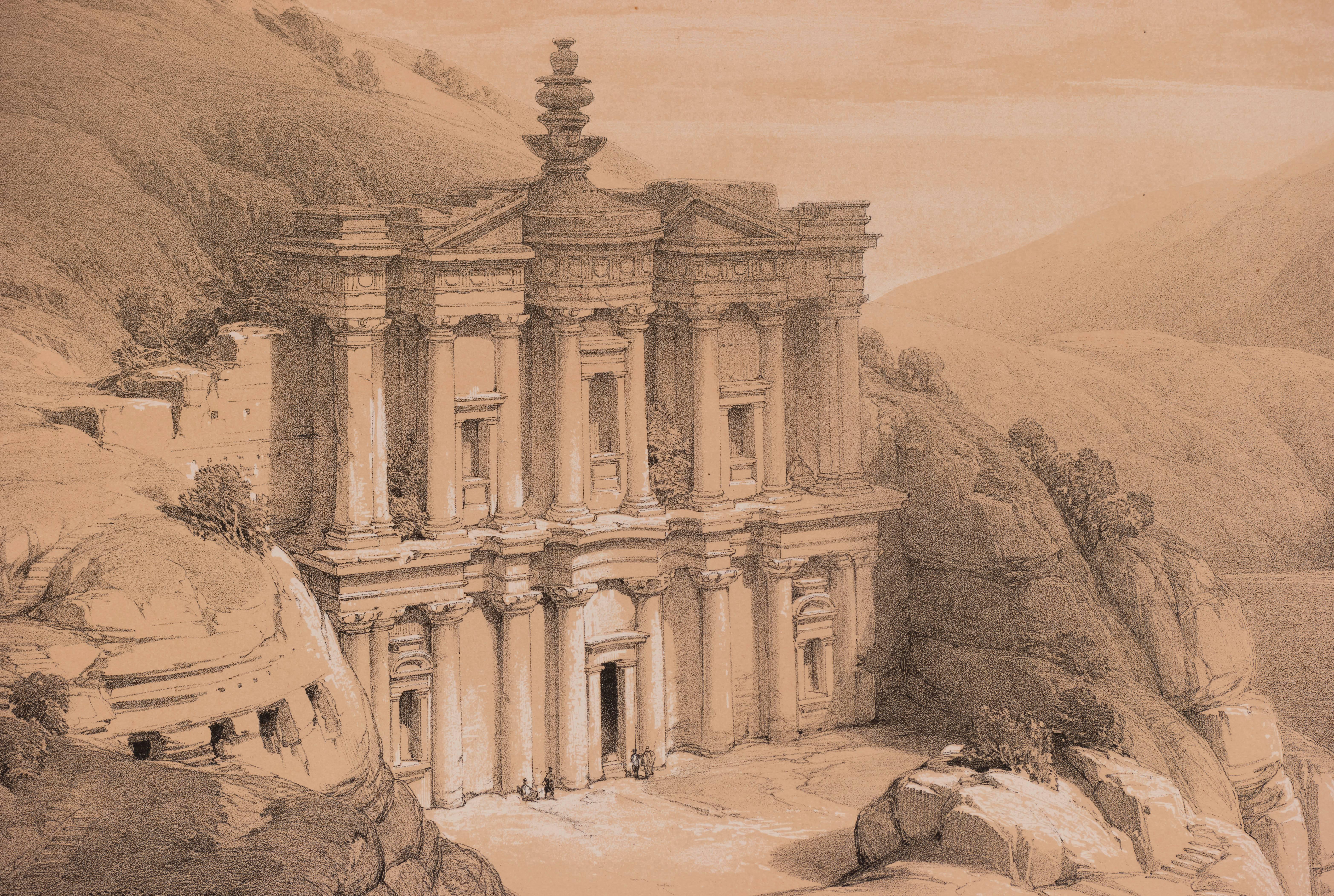 El Deir, Petra  - Print by David Roberts