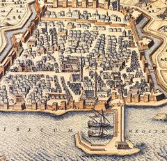 17th Century Map of Algiers