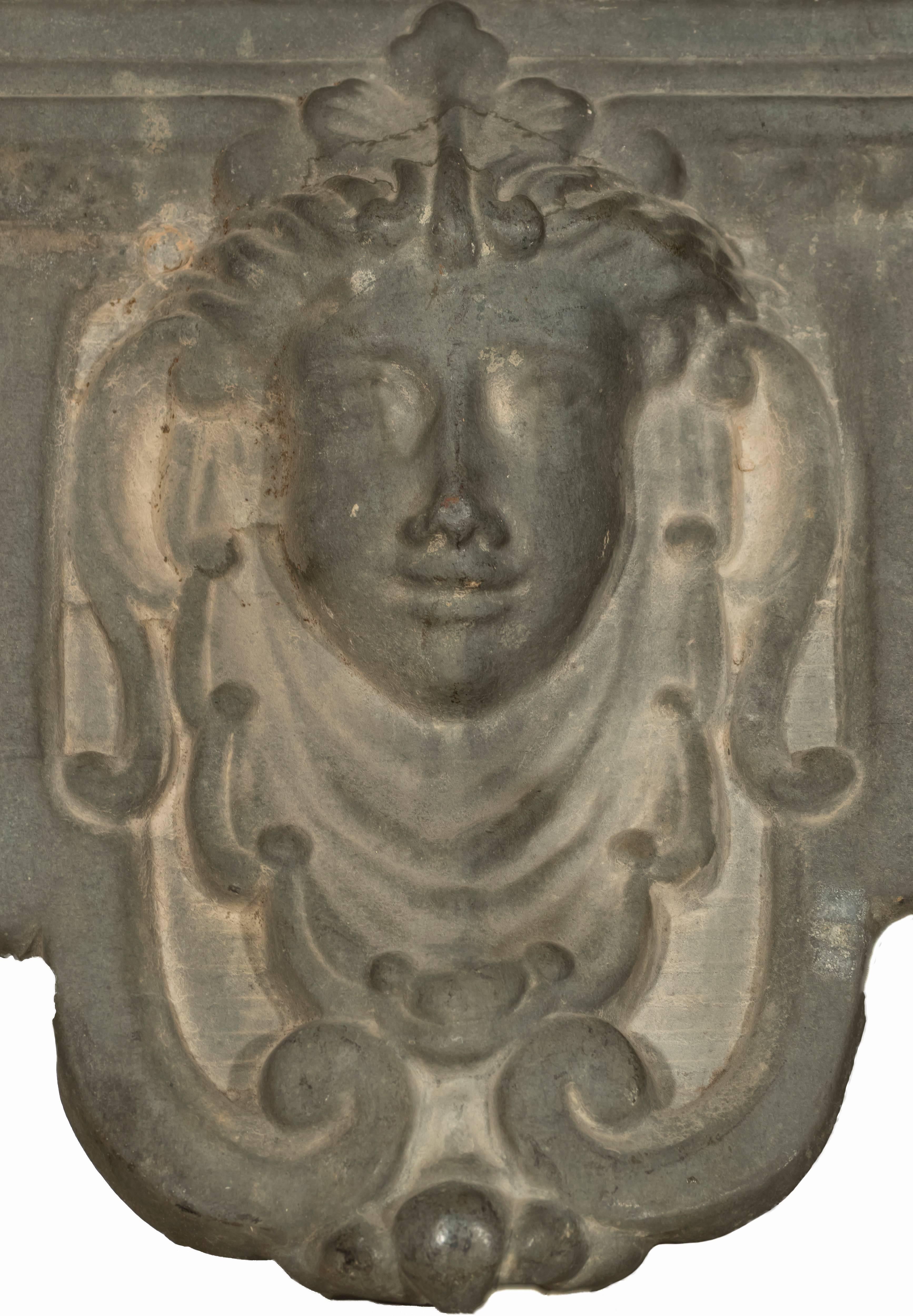 French Antefix - Sculpture by Unknown