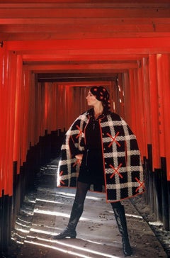 Retro Japan: Torii Gates at the Fushimi Inari Shrine, Kyoto 