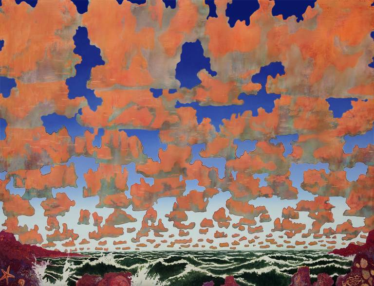 Aaron Morse Landscape Painting - Cloud World (#3), 2014