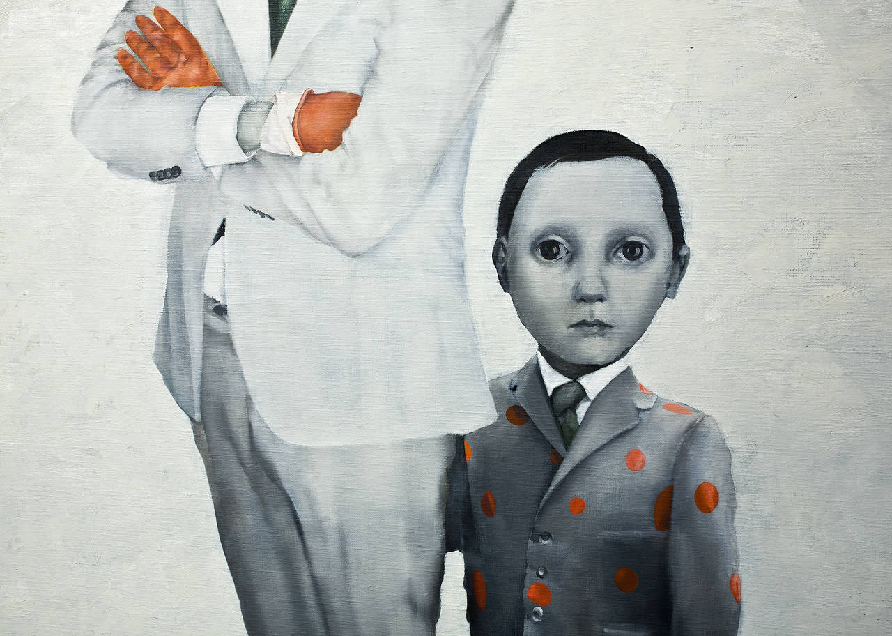 Que Sera Sera - Surrealist Painting by Ellen de Meijer