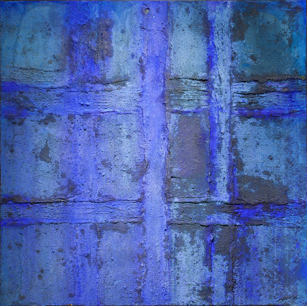 Marcello Lo Giudice Abstract Painting - Blu Eden