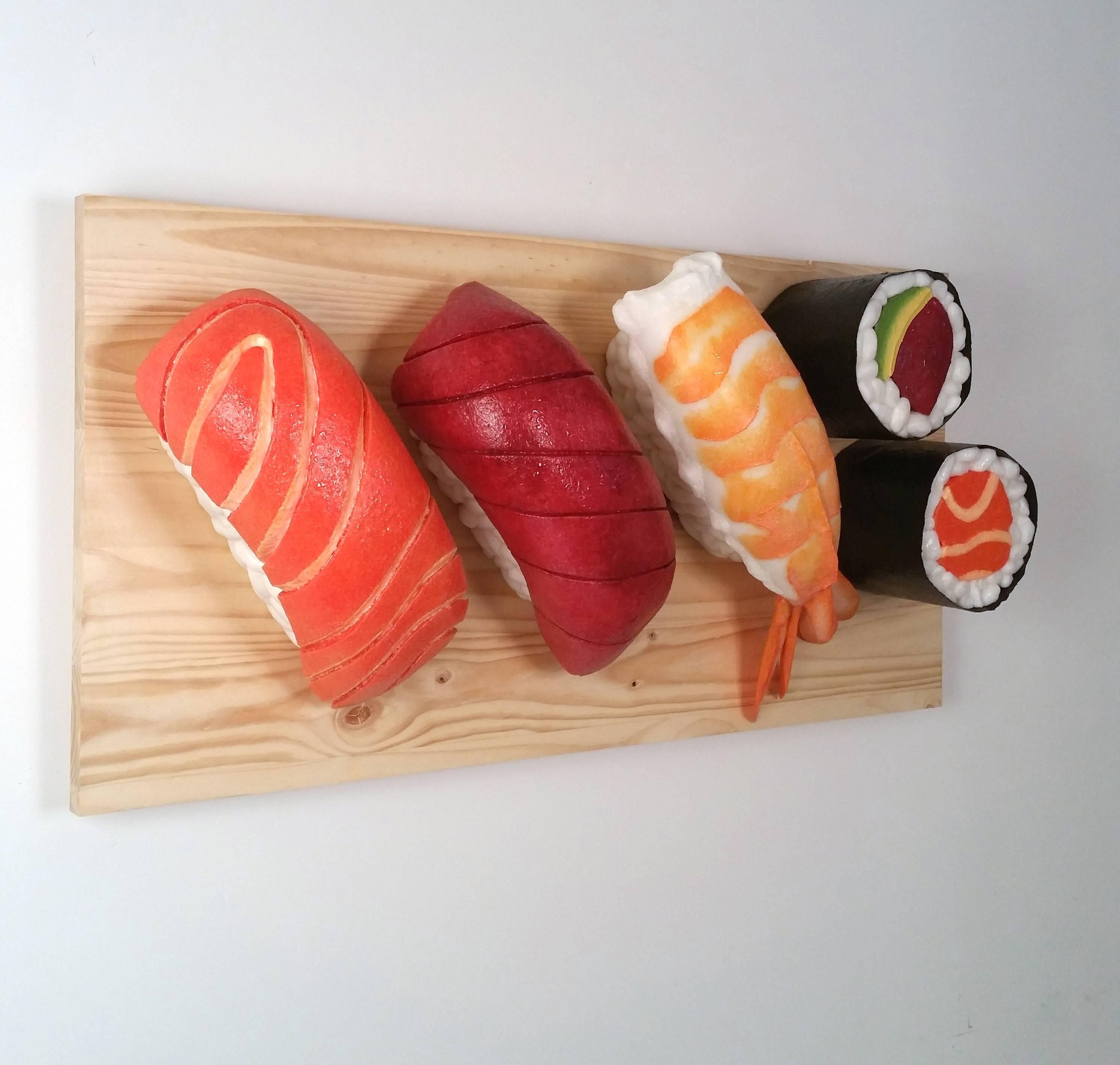 Sushi Sampler - Sculpture by Peter Anton