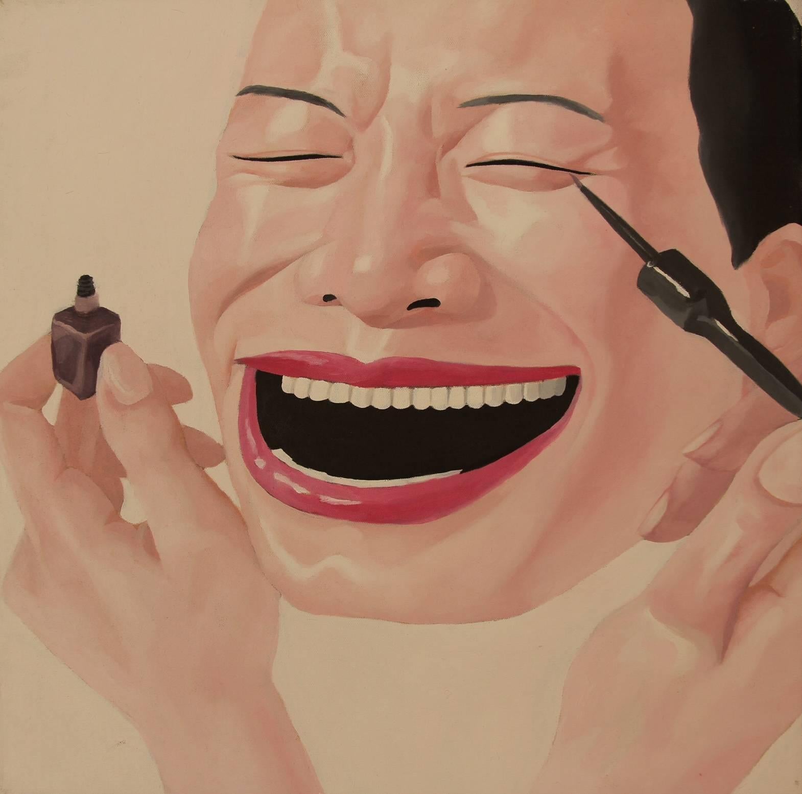 Yue Minjun Portrait Painting - Untitled