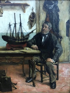 "Fisherman in interior"