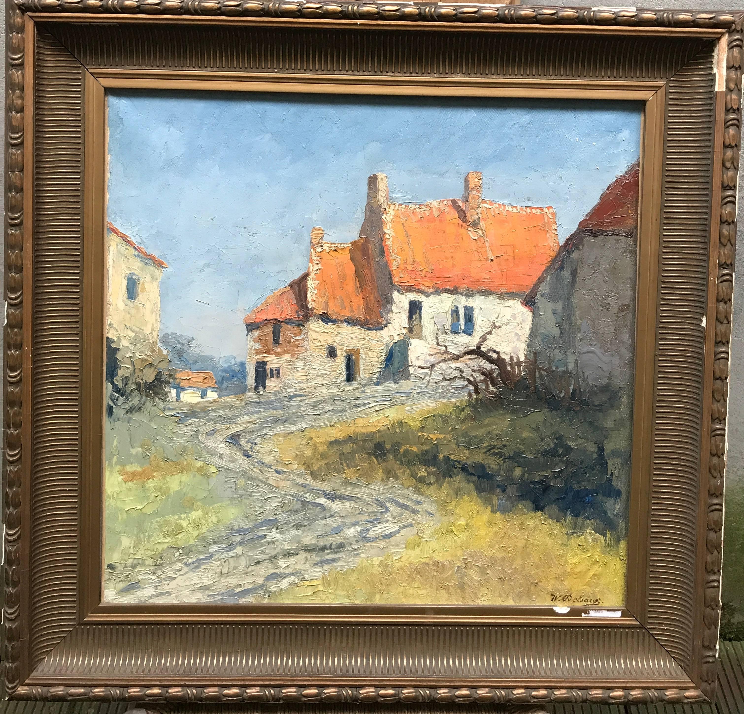 Landscape - Painting by Willem Delsaux