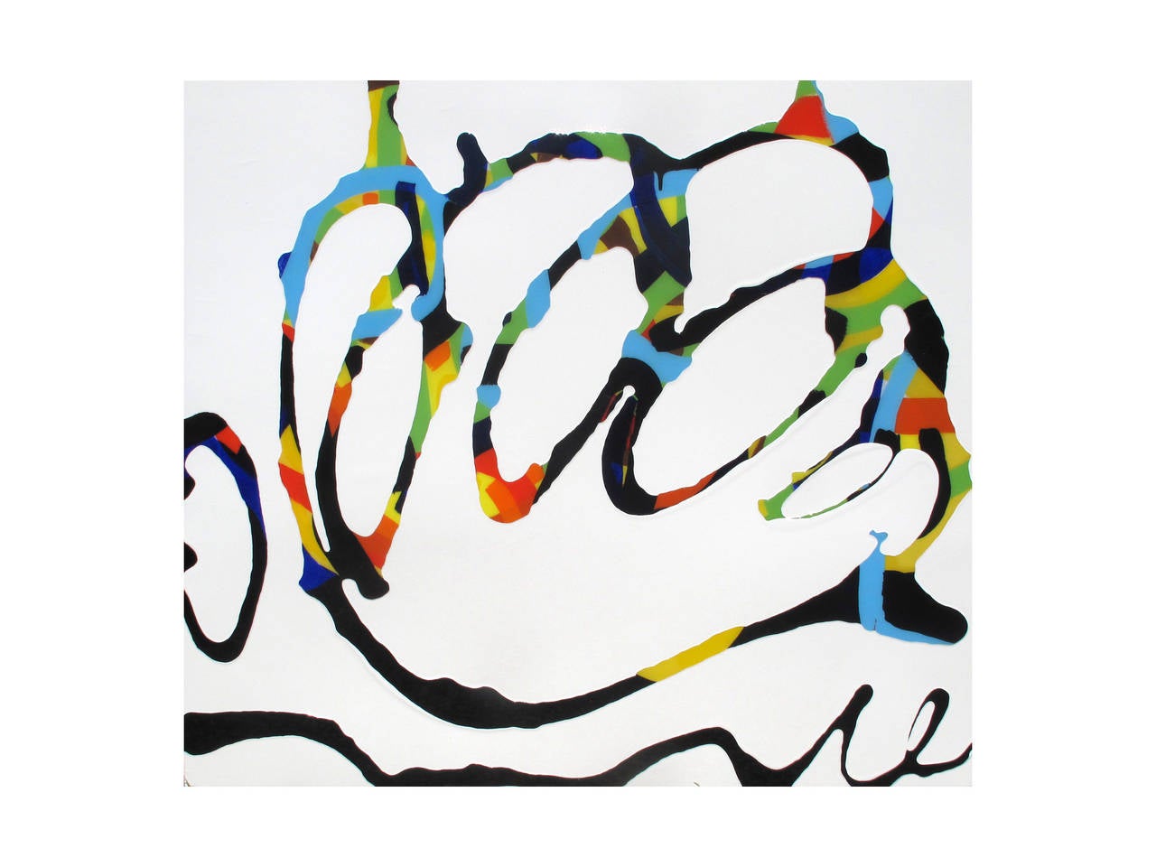 Tamara Mendels Abstract Painting - Multi Loop #4