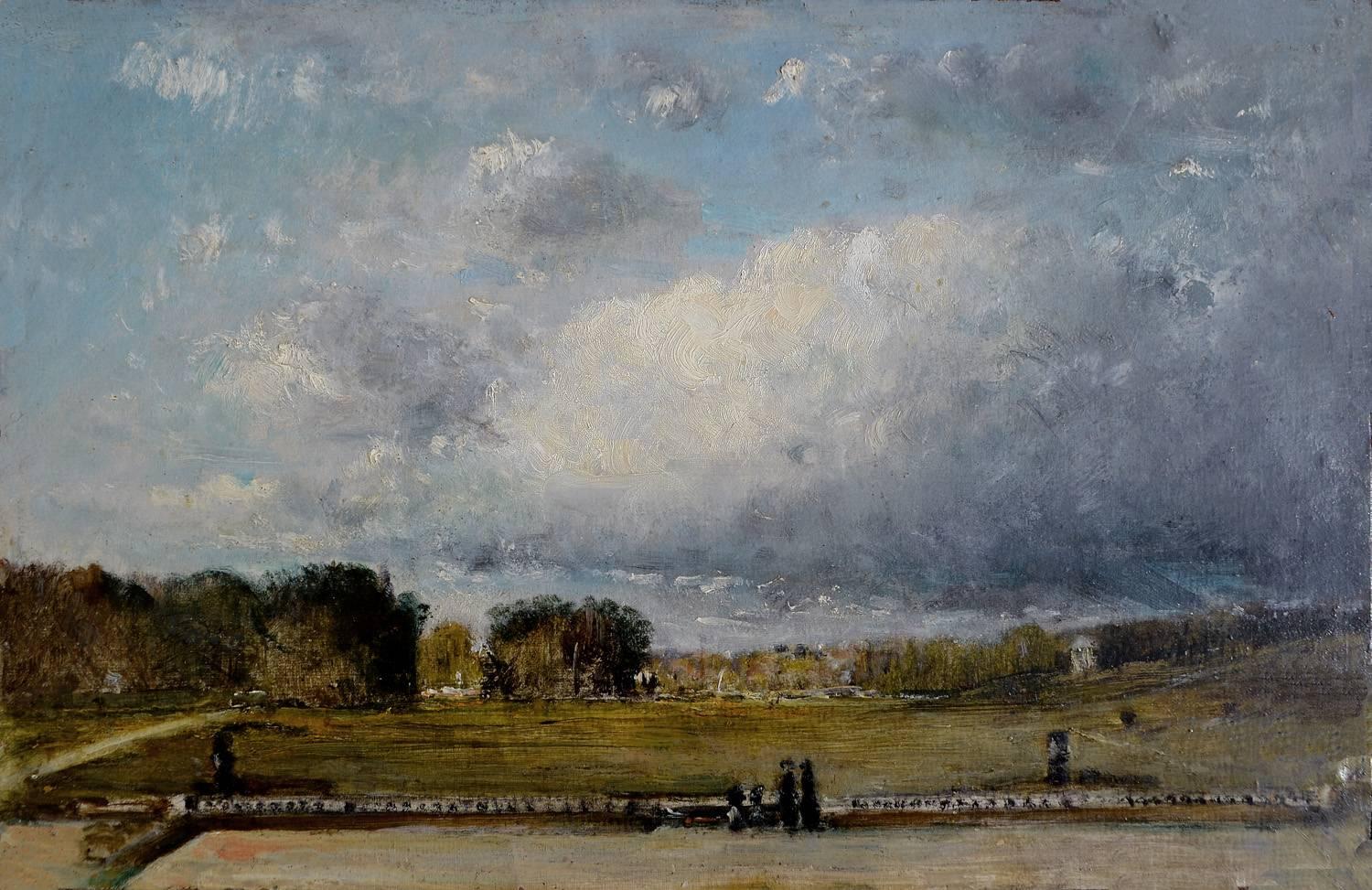 Unknown Landscape Painting - The Terrace