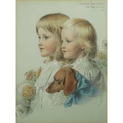 Portrait of Conrad and Violet Flower