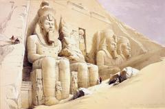 COLOSSAL FIGURES IN FRONT OF ABOO-SIMBEL