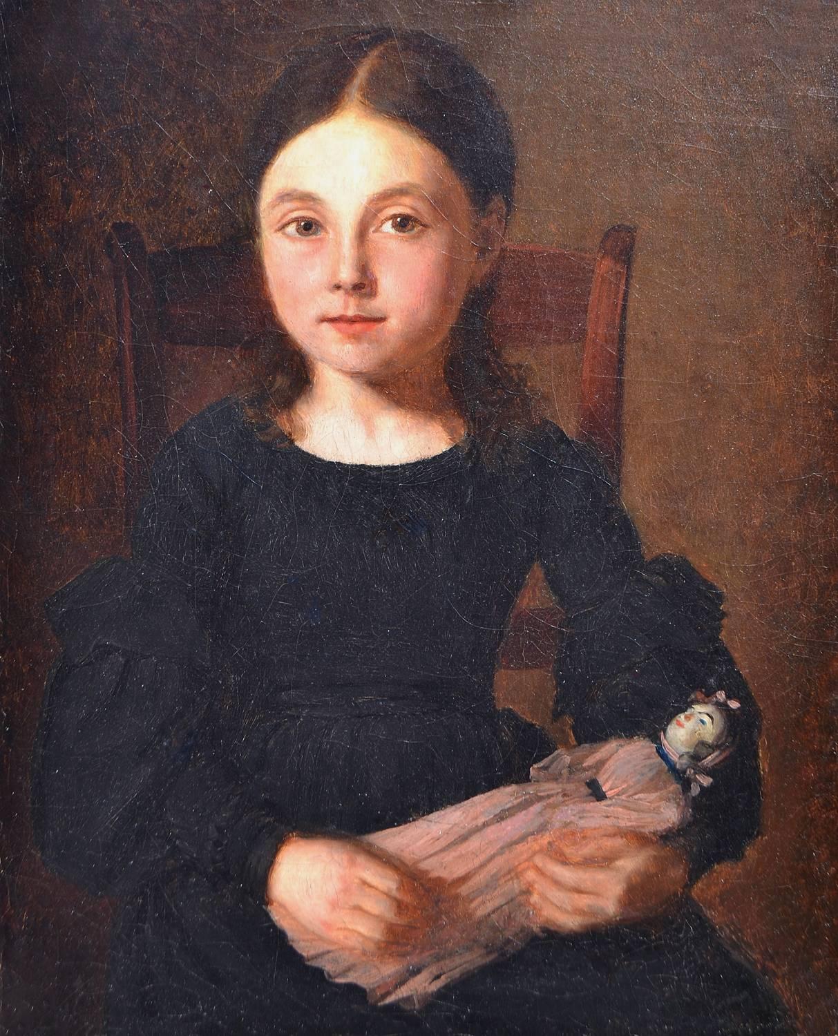 Unknown Portrait Painting - The New Doll