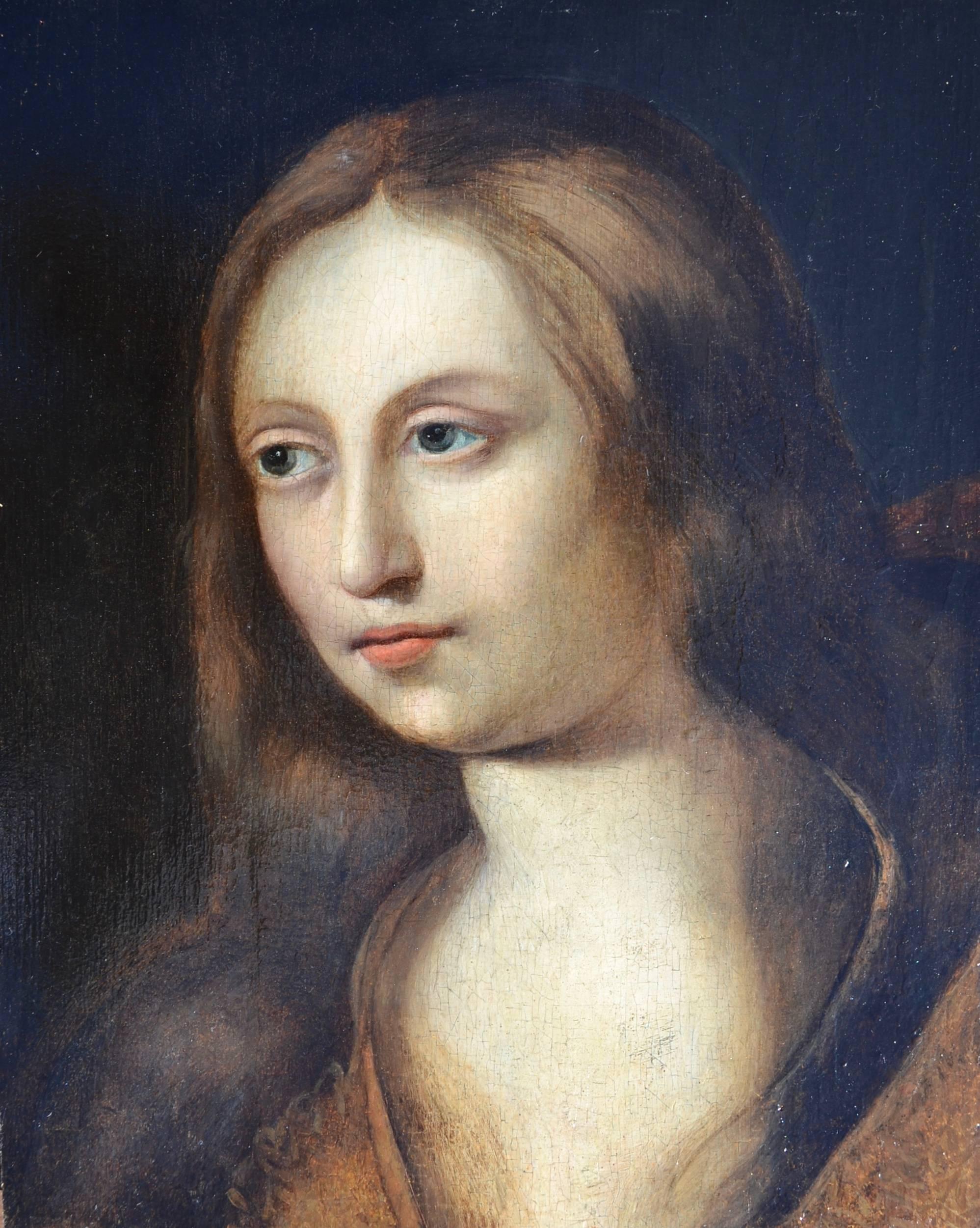 Unknown Portrait Painting - Portrait of Mary Magdalene
