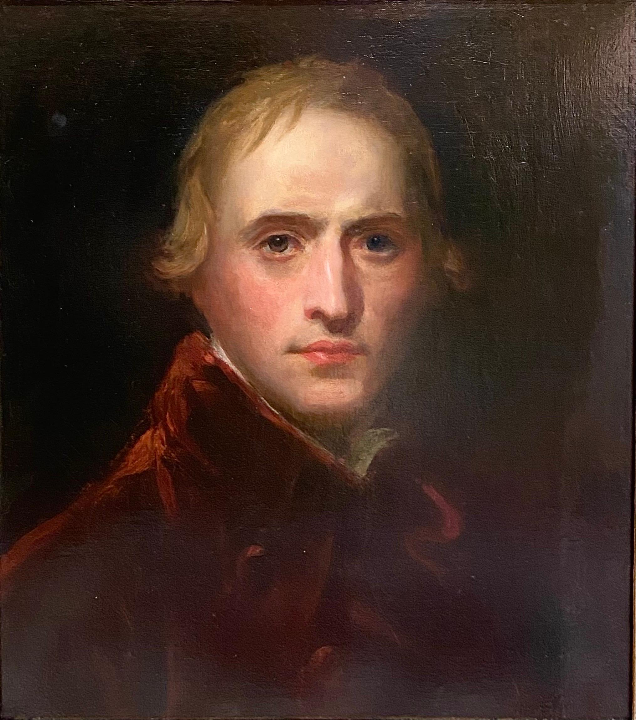 Portrait of John Hoppner - Painting by Sir John Hoppner