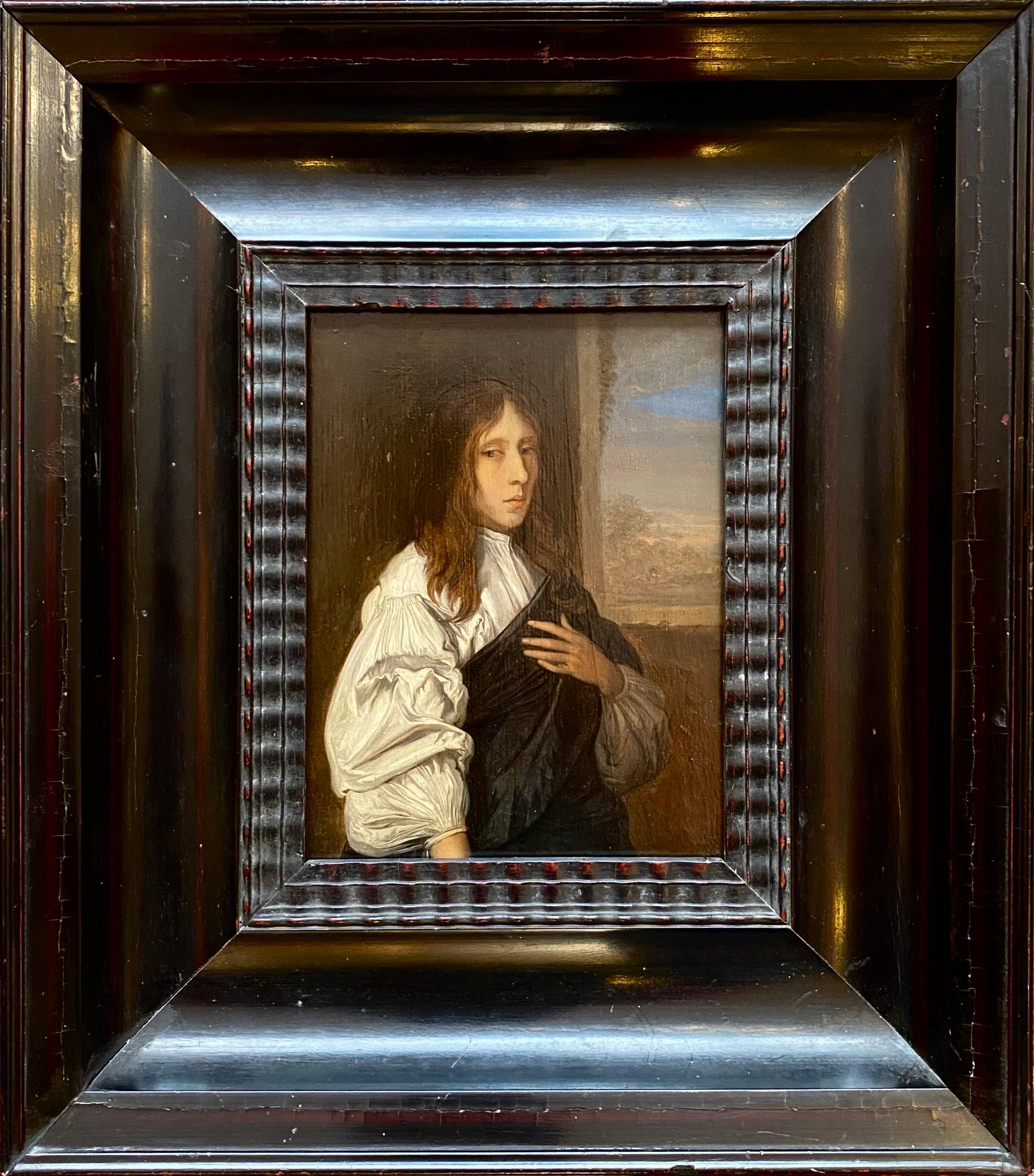 Portrait of a Young Man  - 17th Century Portrait in Oil